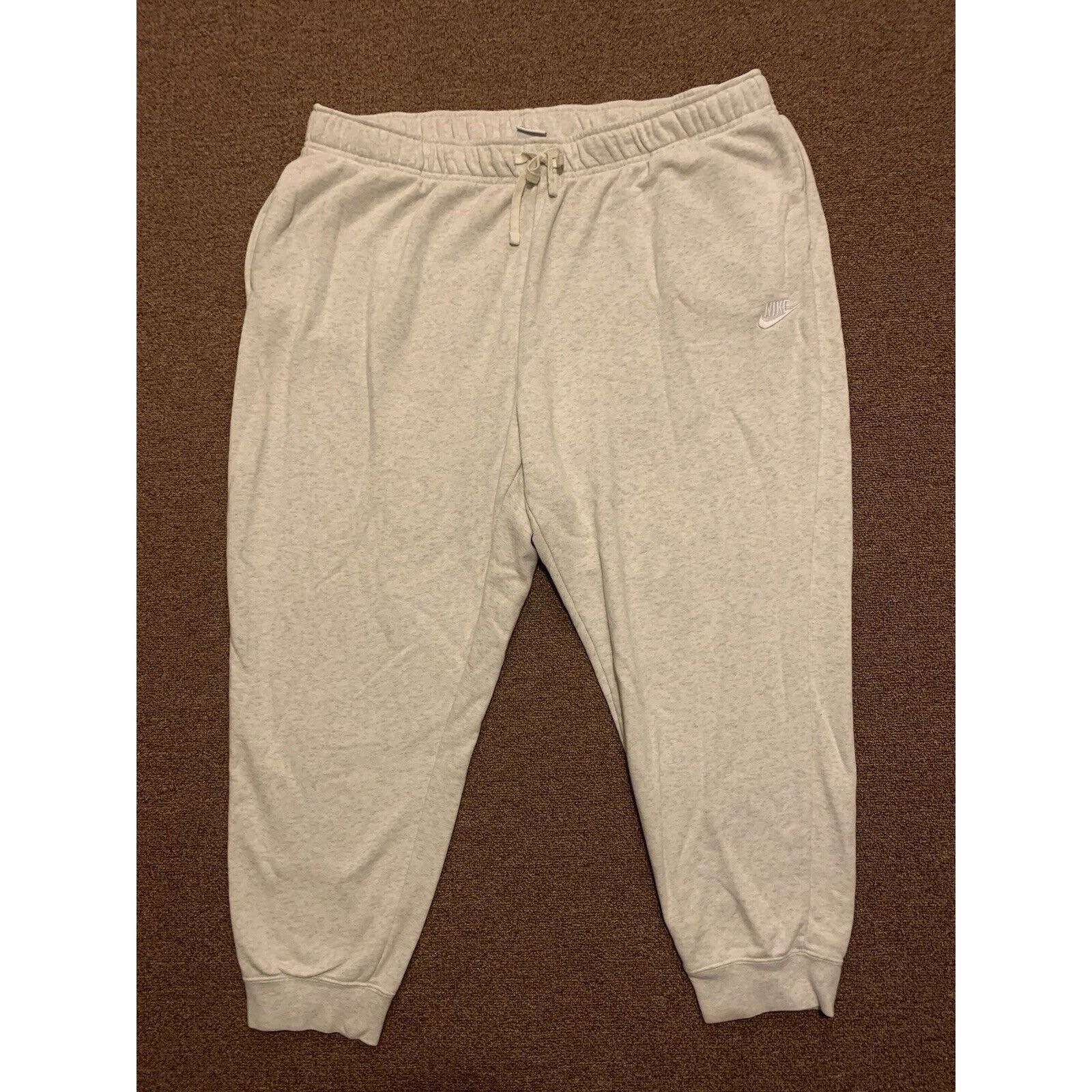 Nike Nike Sportswear Club Fleece Jogger Sweatpants Mens XXL White Size US 43 - 1 Thumbnail