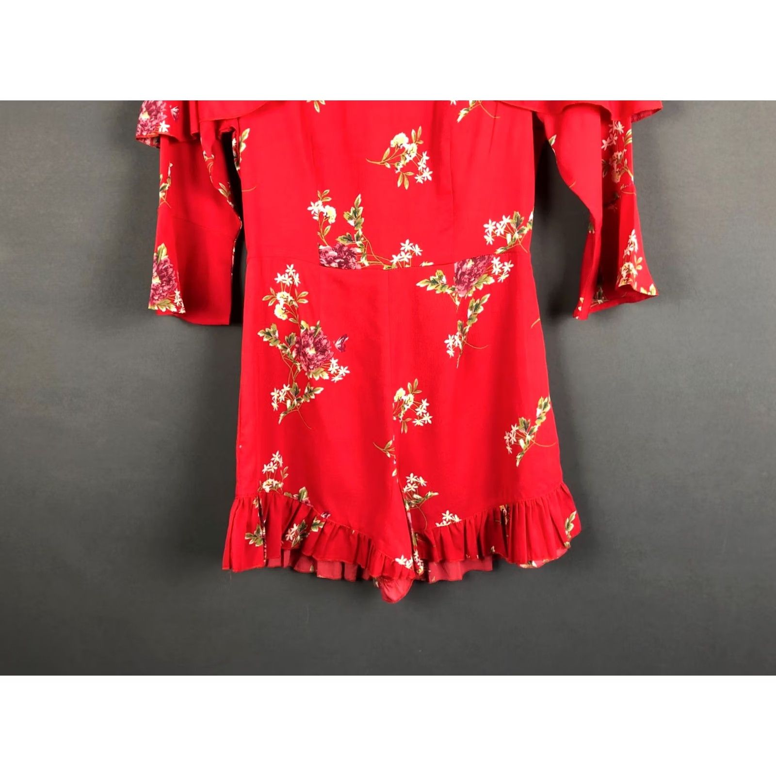 Dolce & Gabbana Dolce&Gabbana Romper Shirt Women Floral Red Viscose One-Size Summer Casual Party/Cocktail Size ONE SIZE - 5 Thumbnail