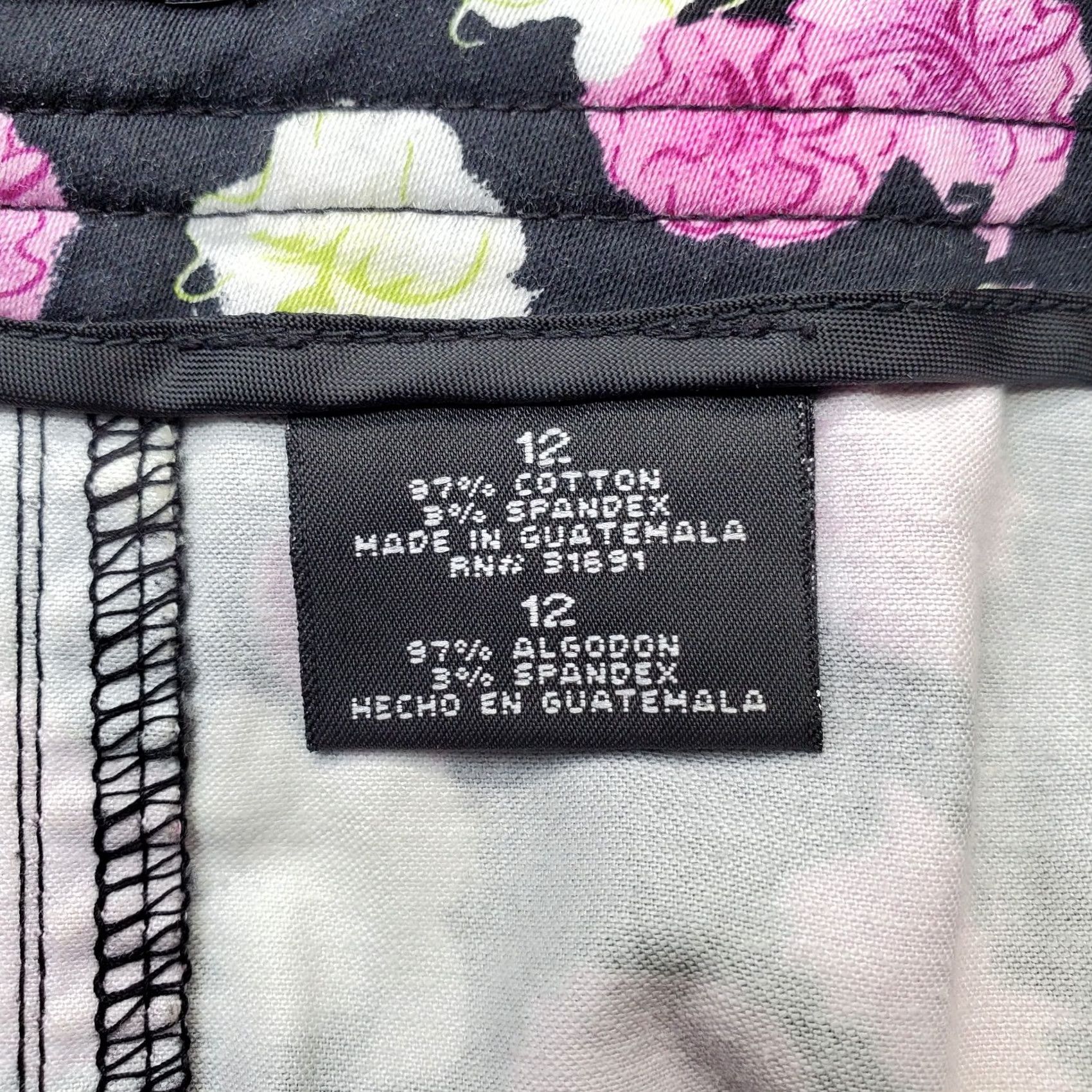 Nicole Miller Nicole Miller Skirt Womens 12 Multi Floral Stretch Front Zip Pencil Short Vintage: No Mens Women Girls Size 34" / US 12 / IT 48 - 6 Thumbnail