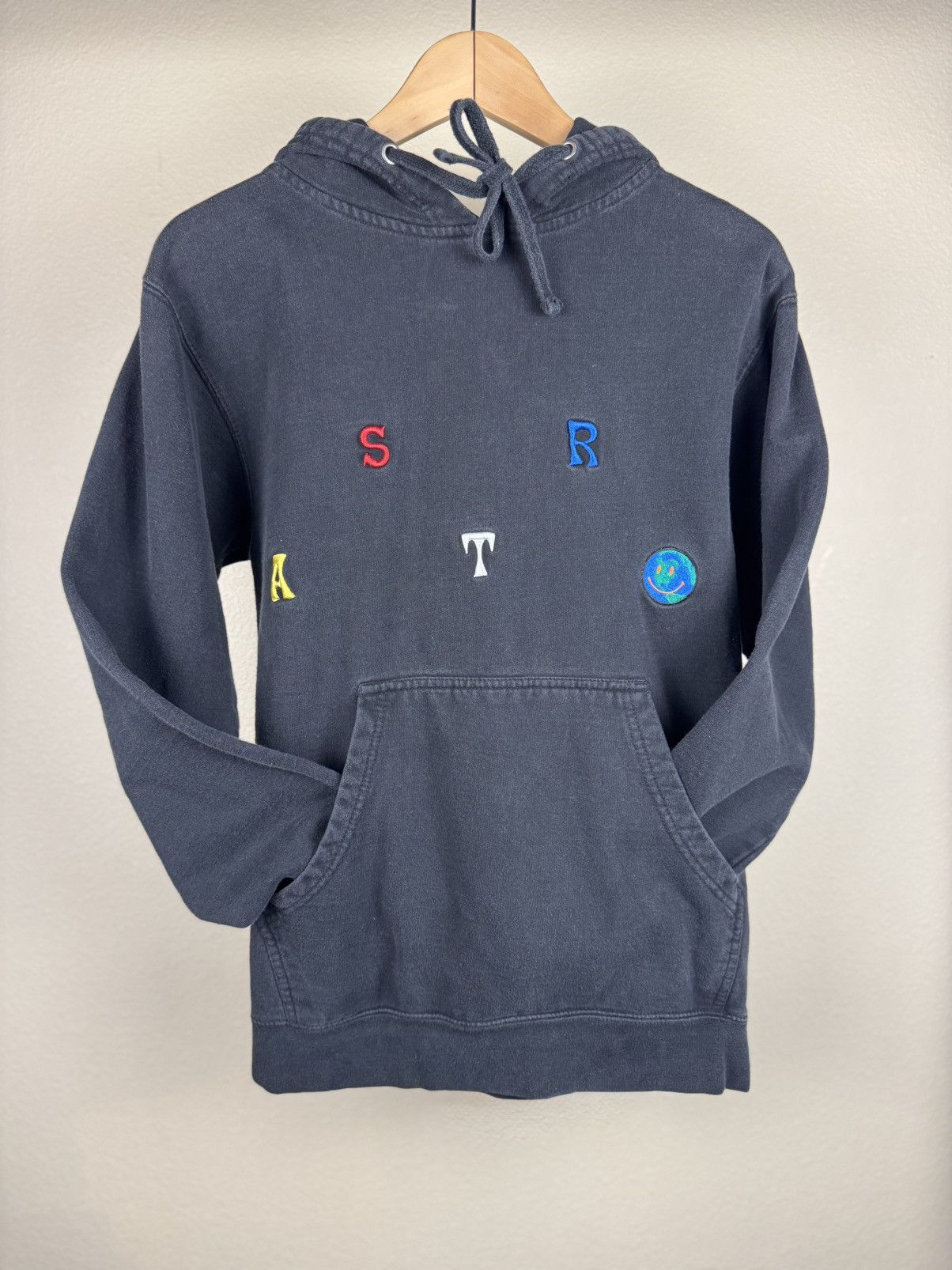 Travis Scott ★ TRAVIS SCOTT Astro world black embroidered hoodie Size US S / EU 44-46 / 1 - 1 Thumbnail