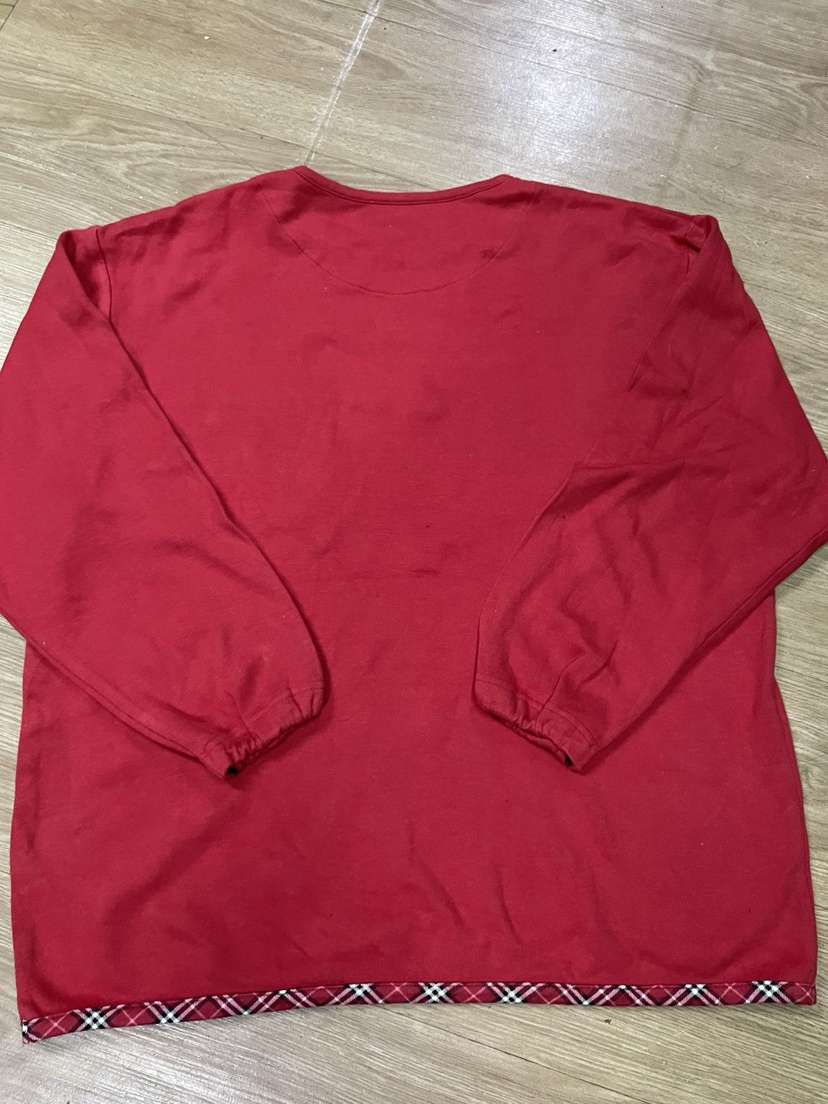 Burberry Burberry london red color sweatshirt Size US L / EU 52-54 / 3 - 5 Thumbnail