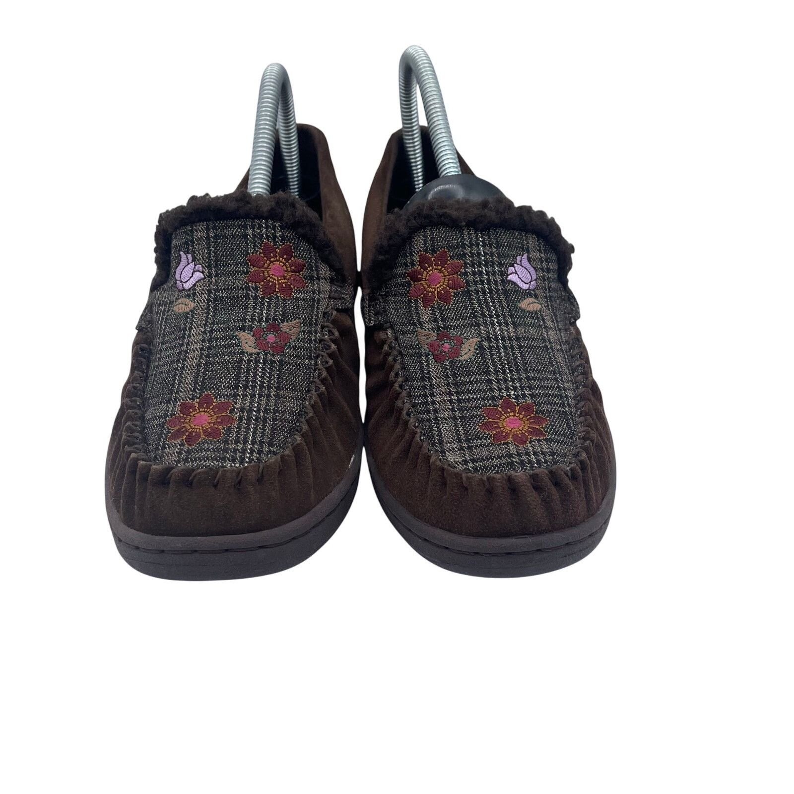 SKECHERS Skechers Leather Faux Fur Lined Chocolate Slippers Women 8.5 Size US 8.5 / IT 38.5 - 3 Thumbnail