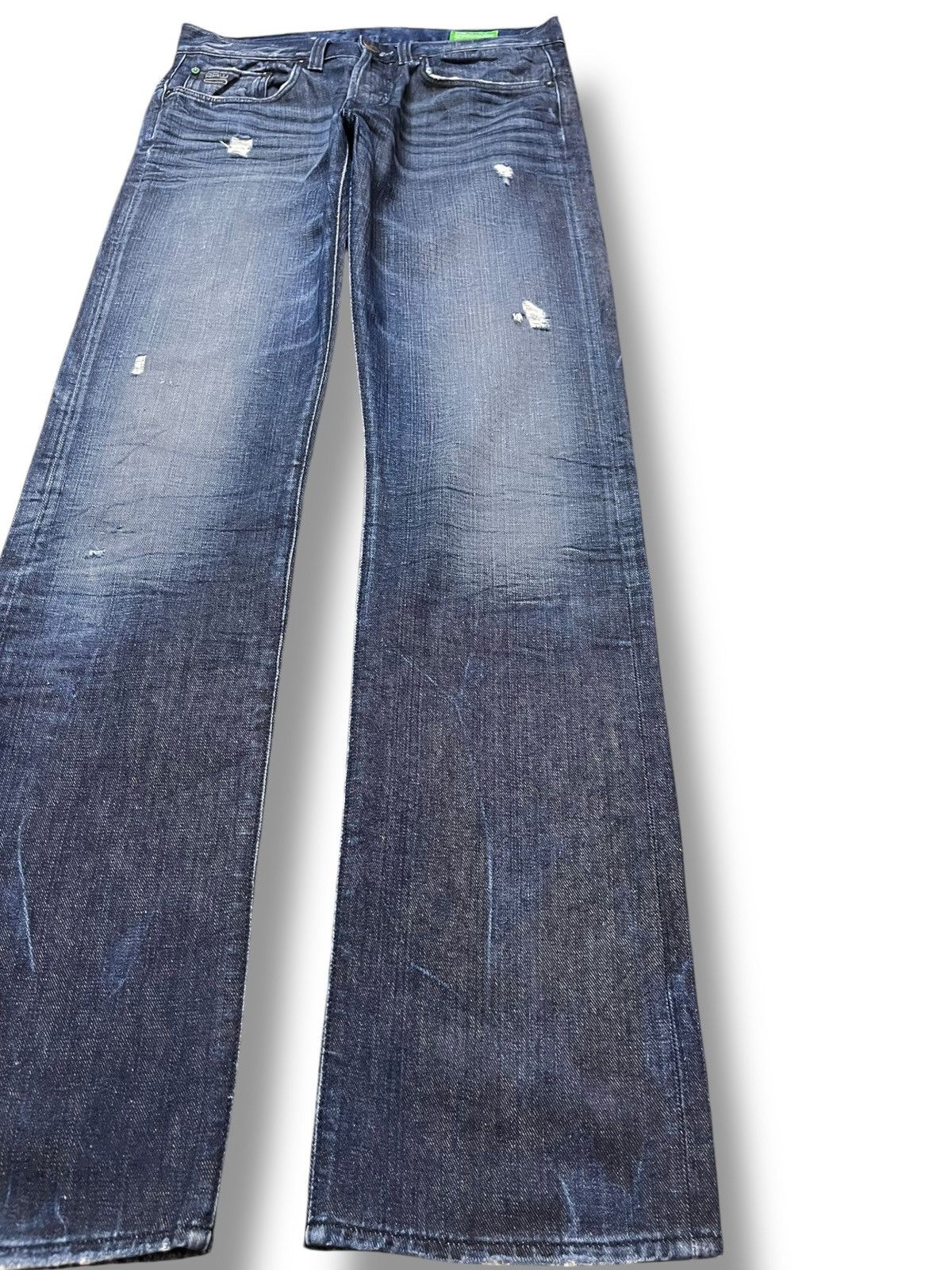 G-Star × Pharrell Vintage G-Star 3301 Grunge Distressed Denim Size US 31 - 5 Thumbnail