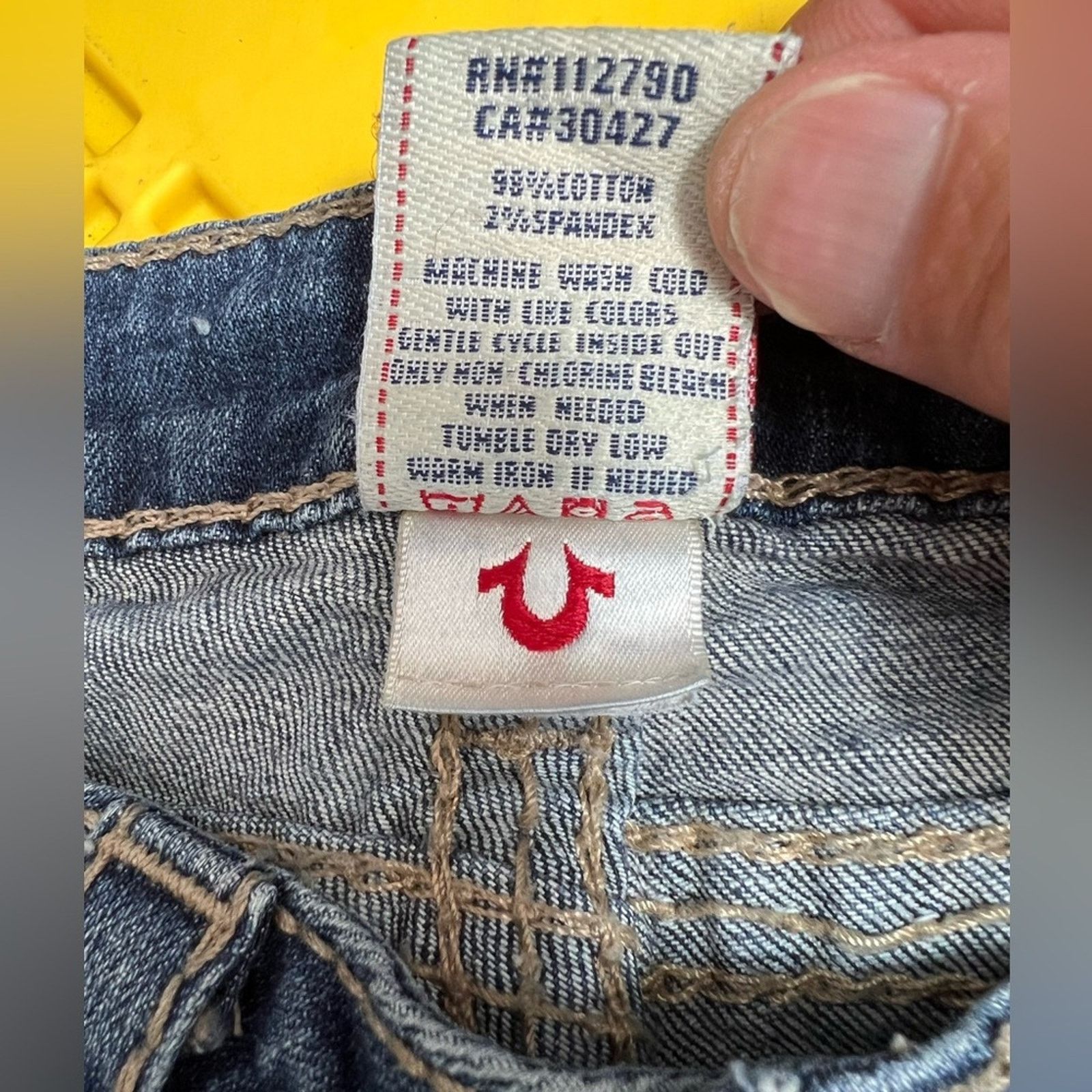 True Religion True Religion Dark Wash Skinny Jeans Womens 27 WAK599P54 Size 27" / US 4 / IT 40 - 8 Thumbnail