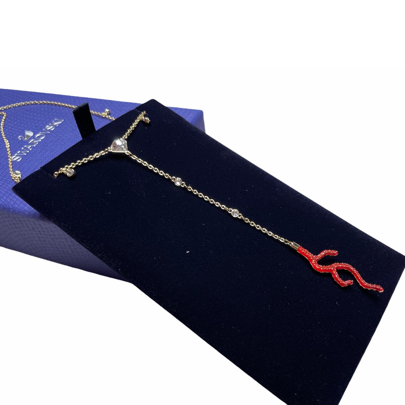 Swarovski Swarovski Shell Y Necklace, Red, Gold-tone plated Size ONE SIZE - 3 Thumbnail