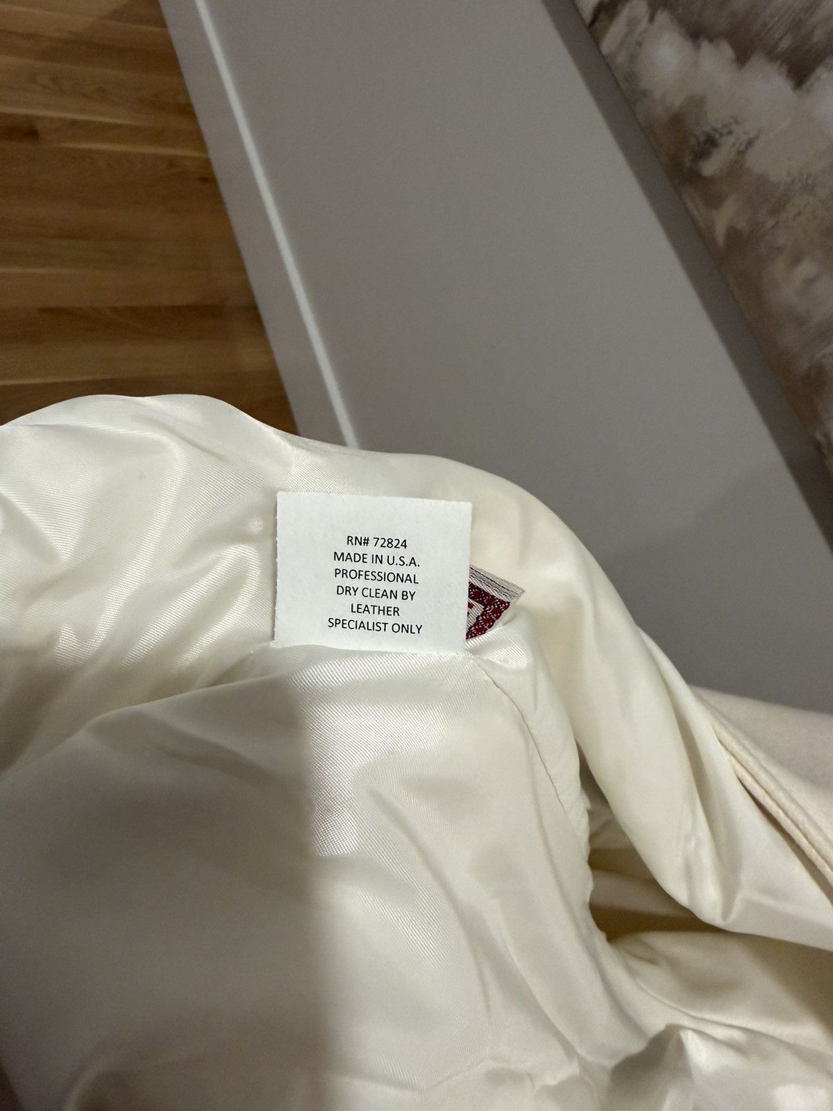 CQP DEADSTOCK White & Creme Bomber USA MADE Size US M / EU 48-50 / 2 - 9 Thumbnail