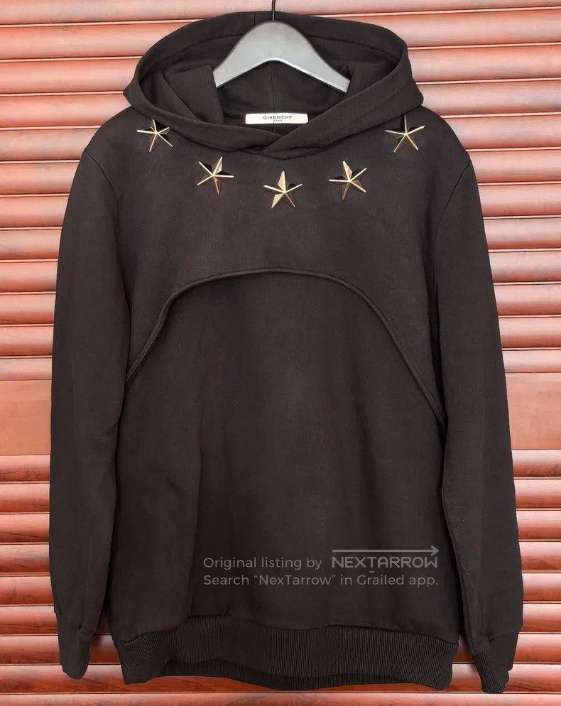 Givenchy Givenchy Black five-pointed star hooded sweatshirt Size US S / EU 44-46 / 1 - 1 Thumbnail