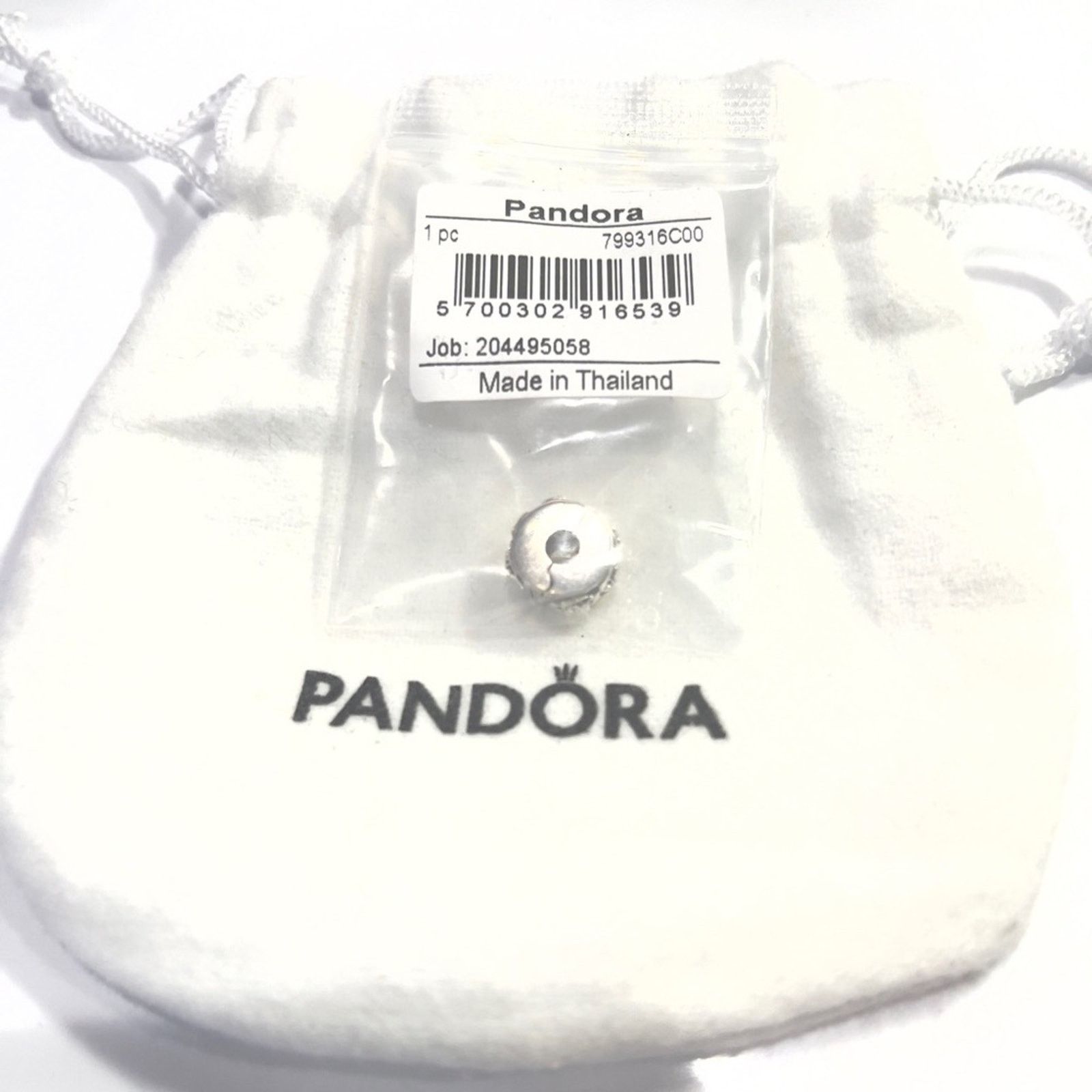 pandora PANDORA Sterling Silver Flower Pattern Clip Charm 799316C00 Size ONE SIZE - 6 Thumbnail