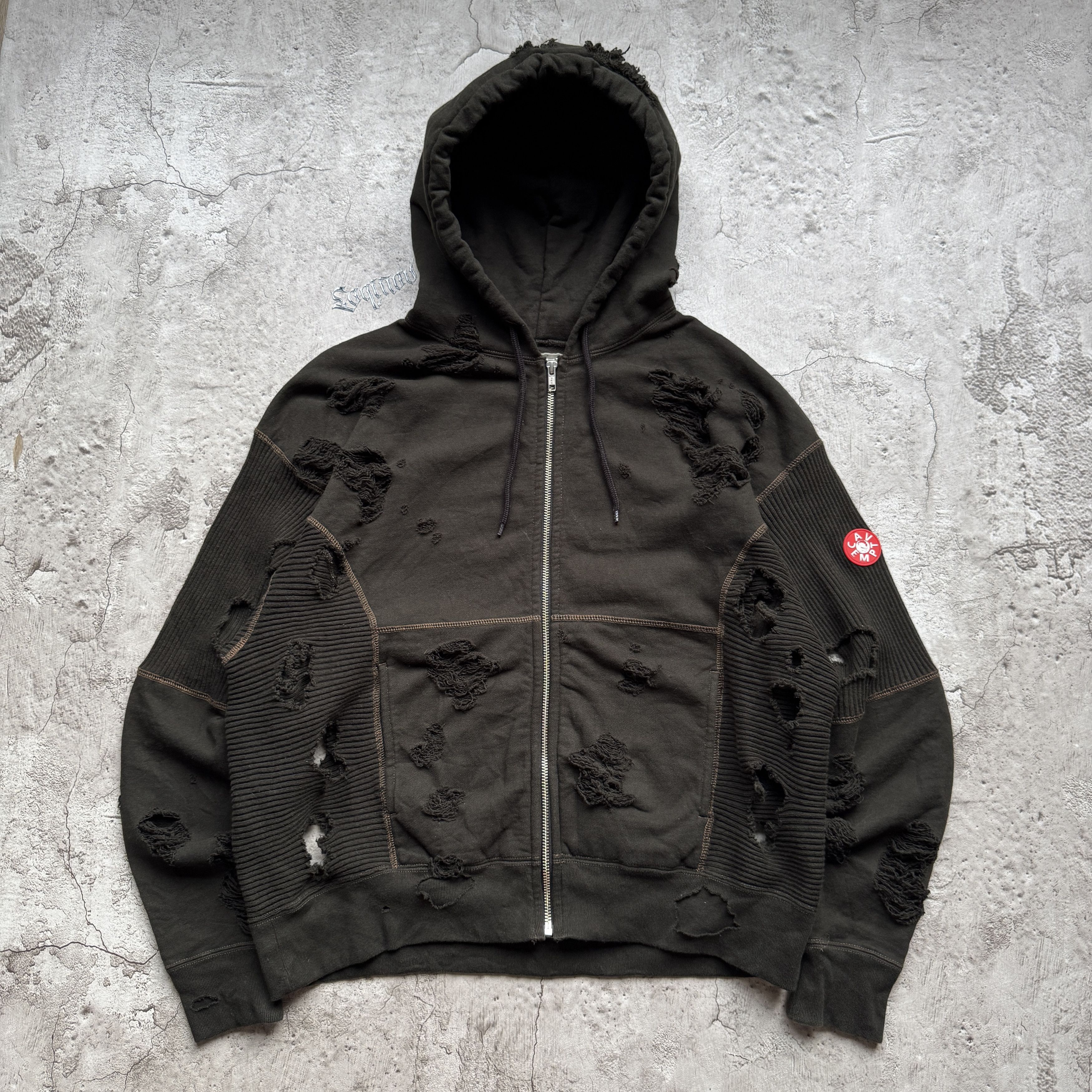 Cav Empt Plague Wide Rib Cut Zip Hoodie | Grailed