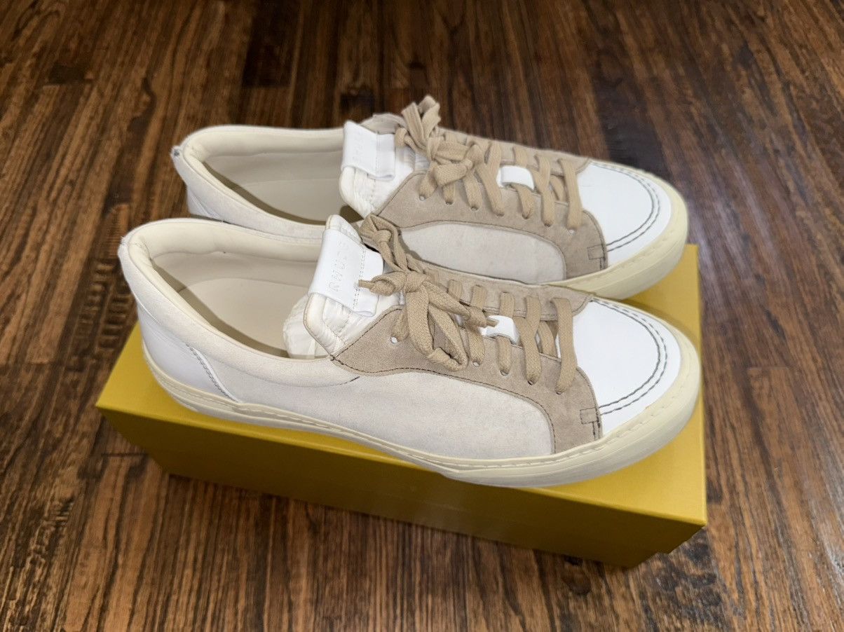 Rhude Rhude V1 Low Suede Leather Beige White Size 11 Size US 11 / EU 44 - 4 Thumbnail