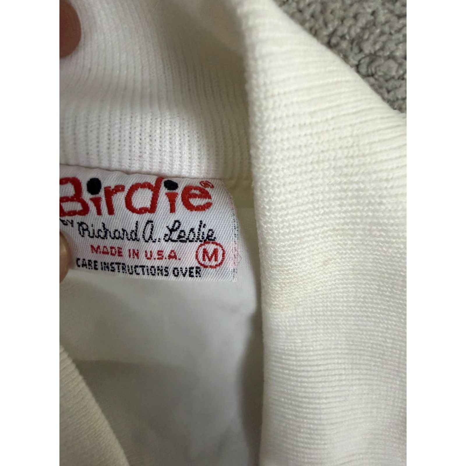 Vintage VINTAGE Birdie Jacket Mens M White Nomads Bomber Full Zip Nylon Golf USA Size US M / EU 48-50 / 2 - 5 Thumbnail