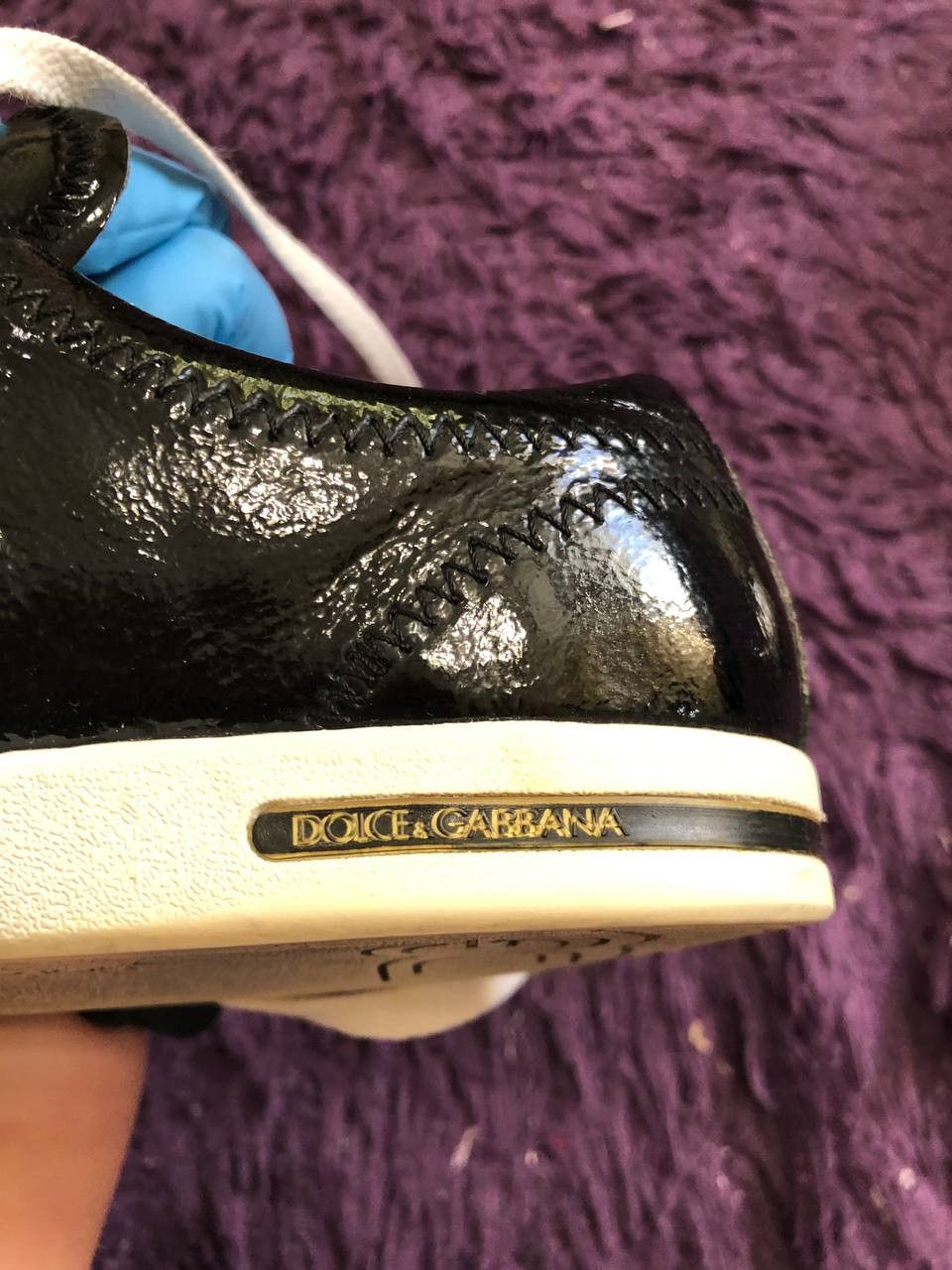 Dolce & Gabbana DOLCE GABBANA Black White Lace Up Shoes Sneakers Sporty Size US 8.5 / IT 38.5 - 7 Thumbnail