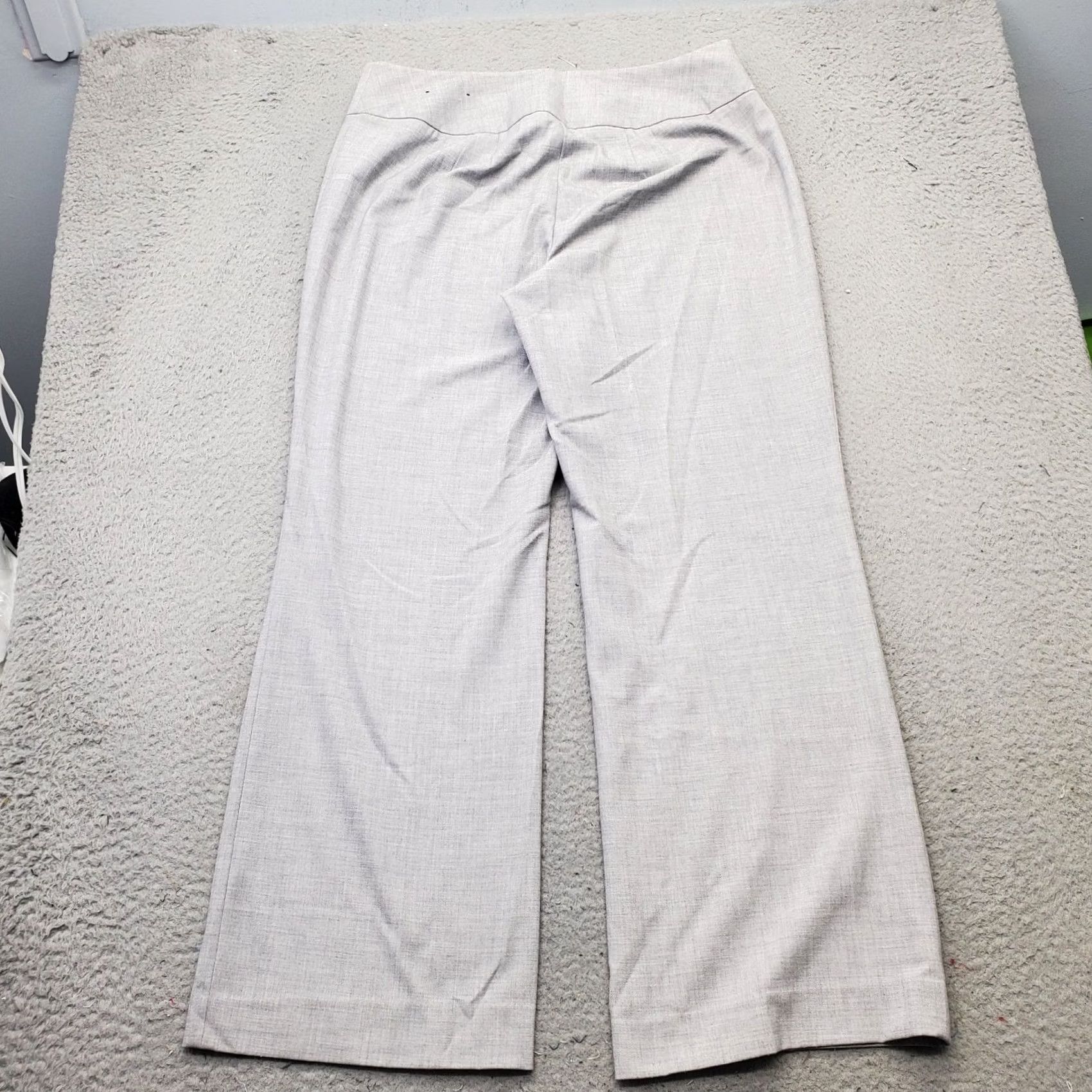 Vintage Lane Bryant Pants Womens 14 Gray Stretch Flat Front Bootcut Leg 2 Button Fly Shirt Pants Womens Size 14 Gray Bootcut Mens Womens Girls Boys Size 36" / US 14 / IT 50 - 2 Thumbnail