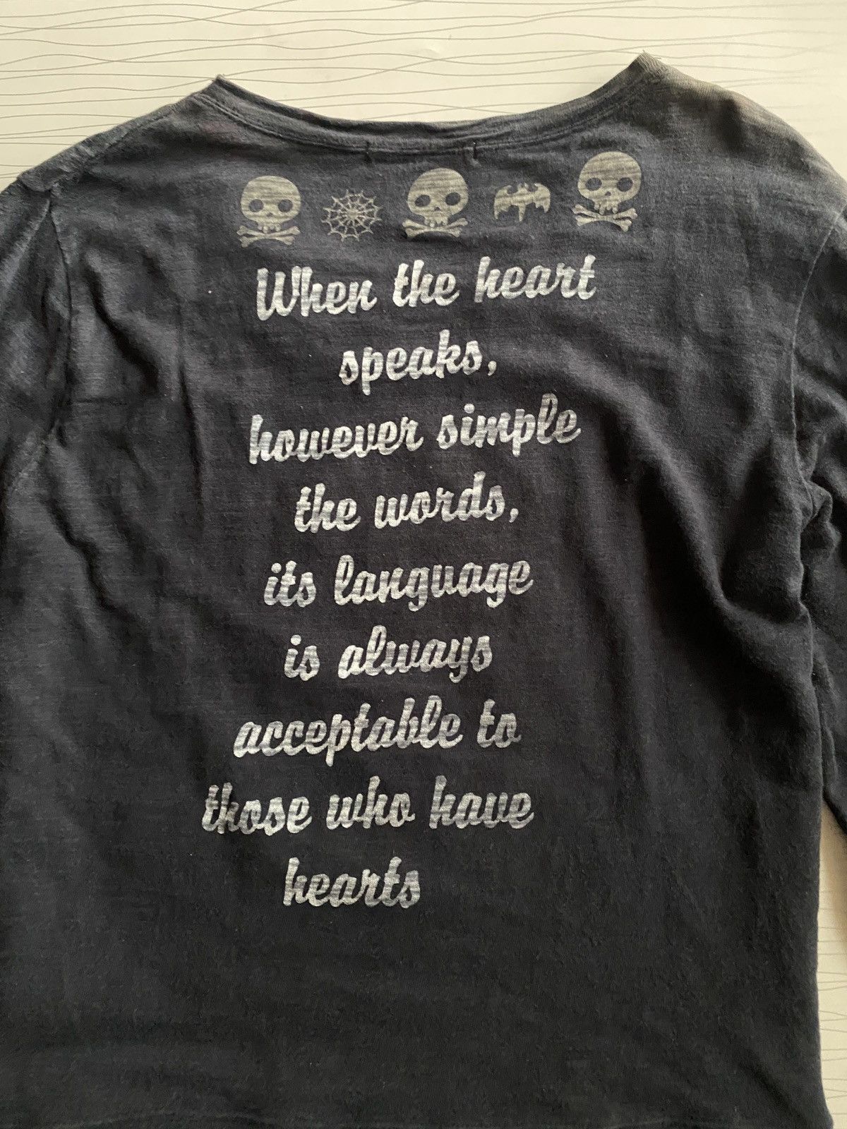 Hysteric Glamour × Undercover Japanese Skull Tartan Poem Longsleeve Tee Shirt Size US M / EU 48-50 / 2 - 16 Thumbnail