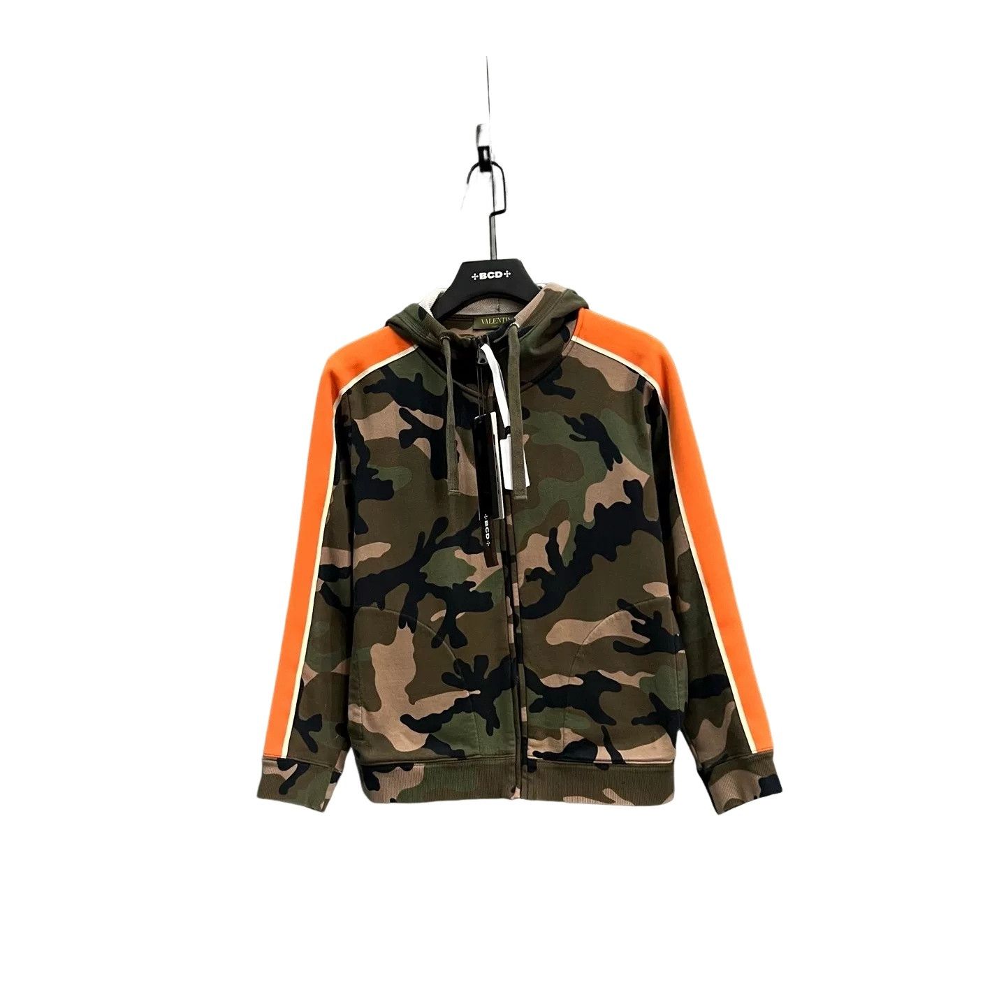 Valentino Valentino Camo Side Stripe Zip Hoodie S Size US S / EU 44-46 / 1 - 1 Thumbnail
