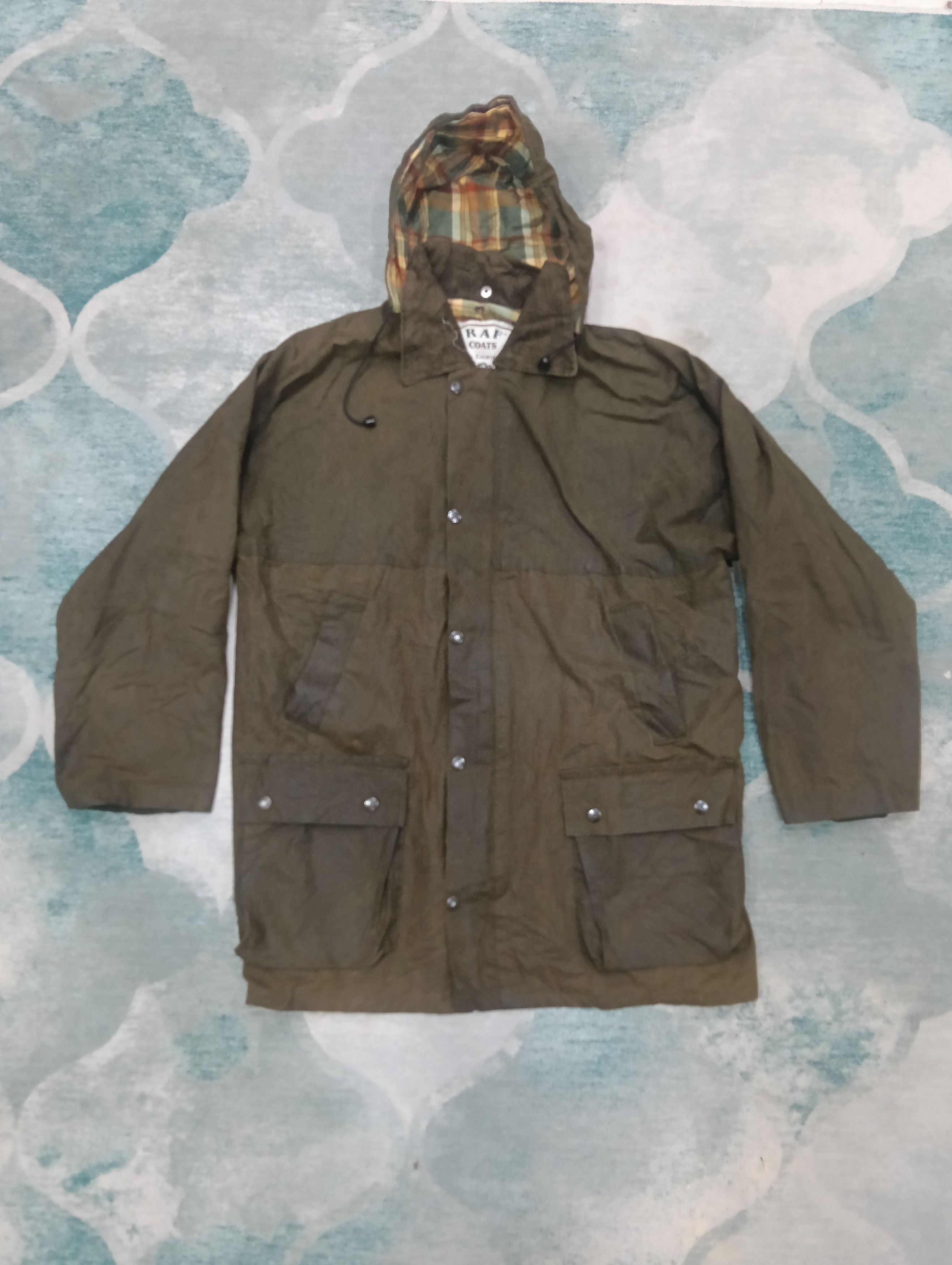 Vintage Raf British Army Wax Jacket Like Barbours
