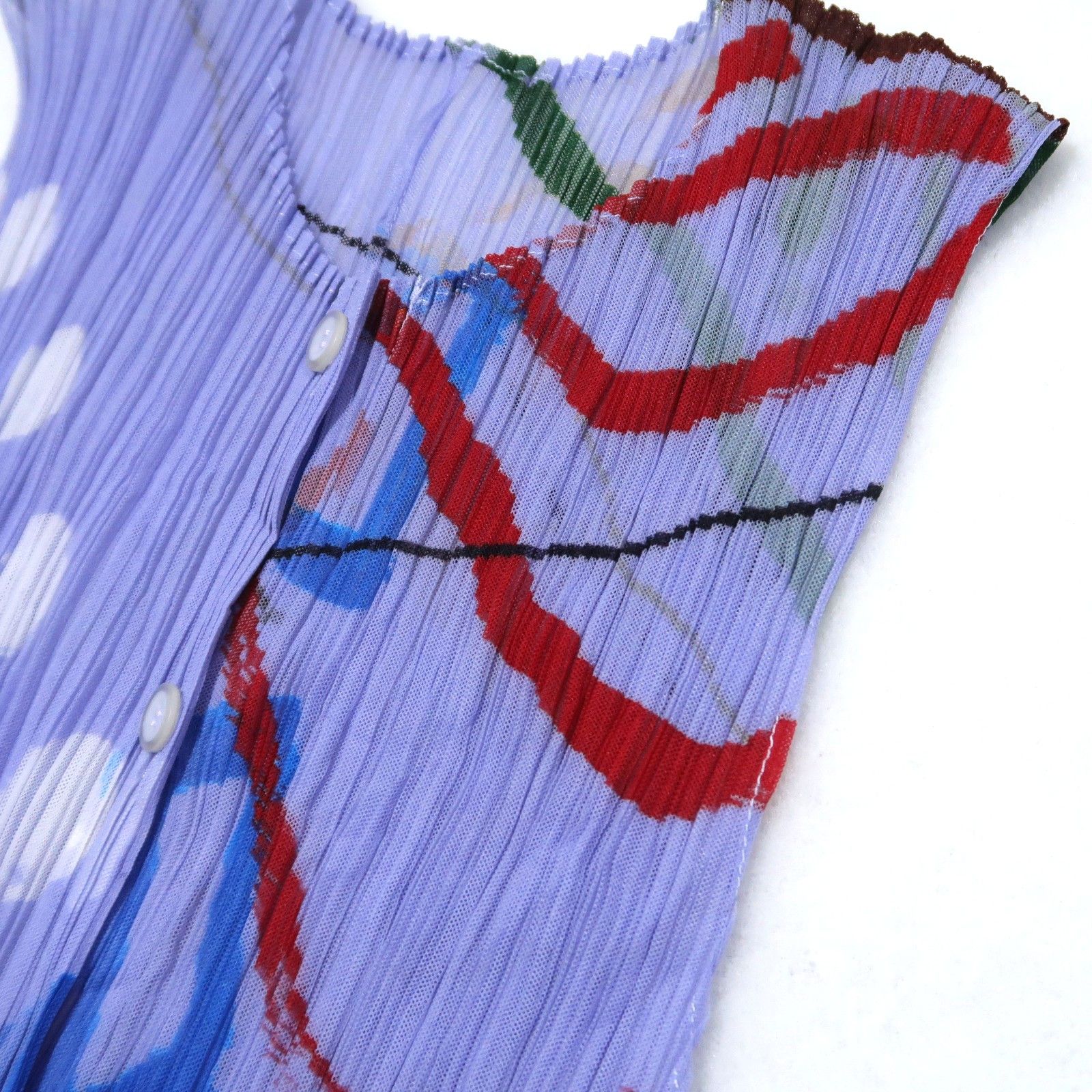 Pleats Please Issey Miyake Pleats Please Issey Miyake "Graffiti Geometry" Vest Size US M / EU 48-50 / 2 - 4 Thumbnail