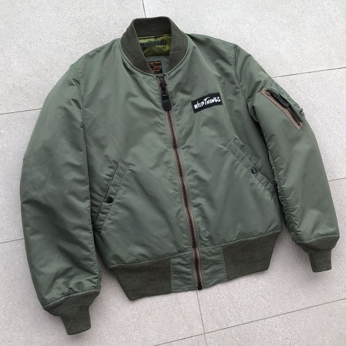 Ma 1 WildThing x United Carr Inc Flying Man's Ma-1 Bomber Jacket