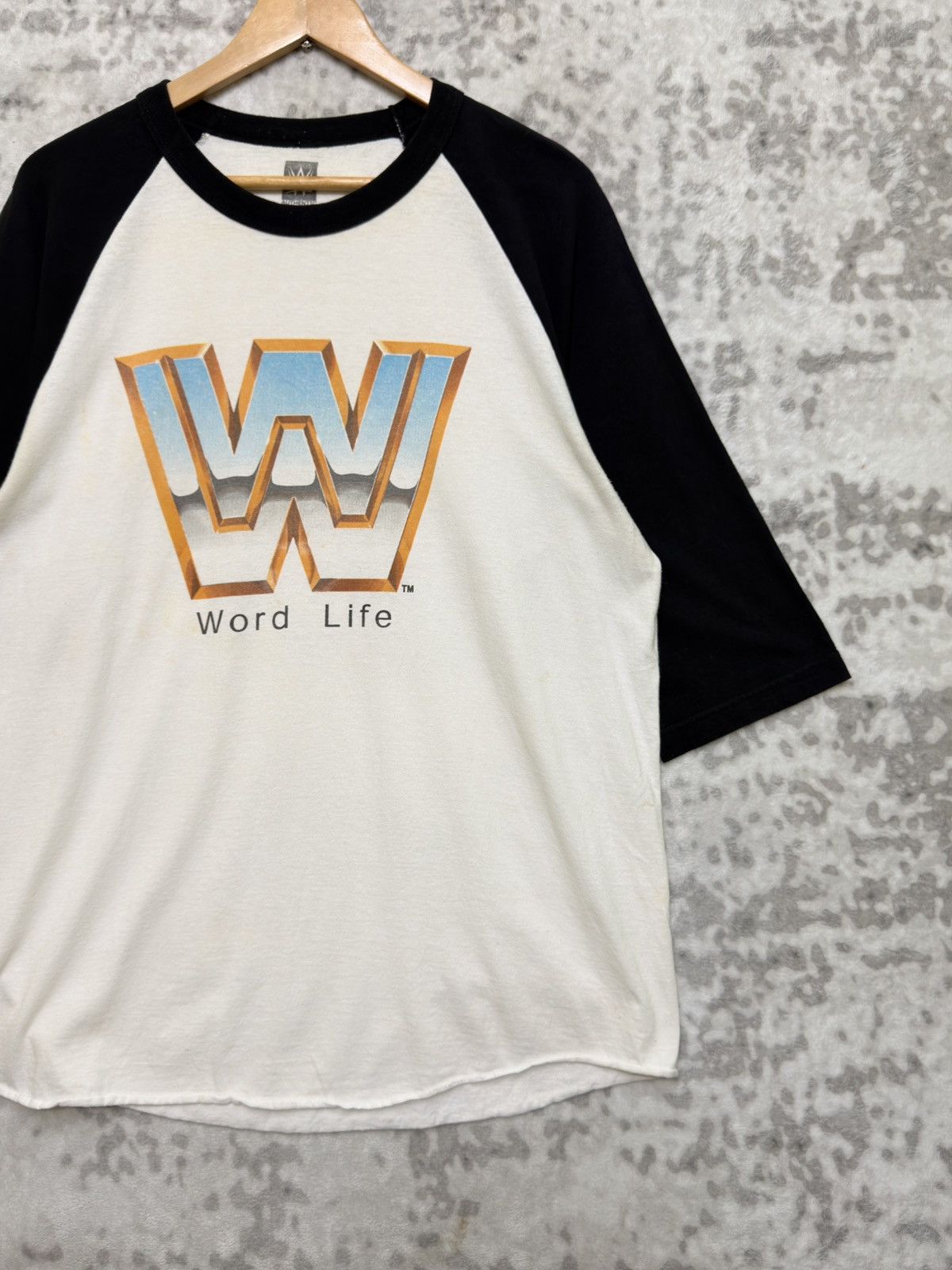 WWE Vintage WWE John Cena Word Life Raglan Tee Wrestling Shirt Size US L / EU 52-54 / 3 - 4 Thumbnail