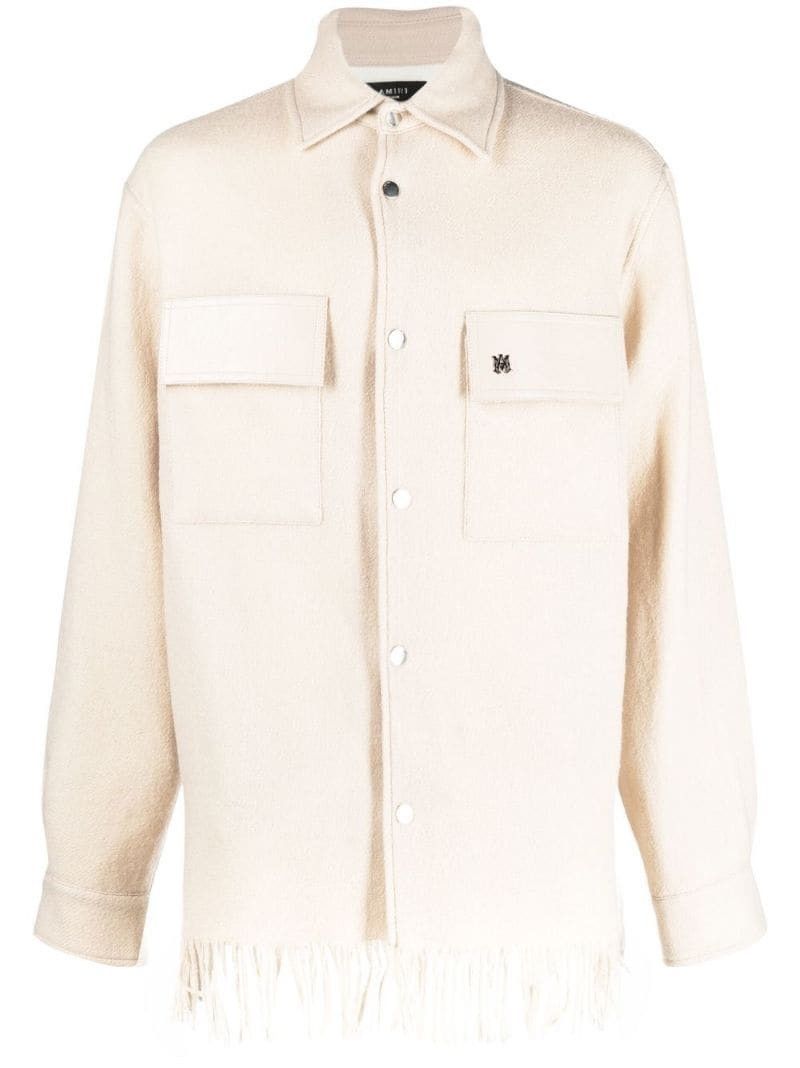 Amiri o1y0525 Solid Color Shirt in Beige Size US S / EU 44-46 / 1 - 1 Thumbnail