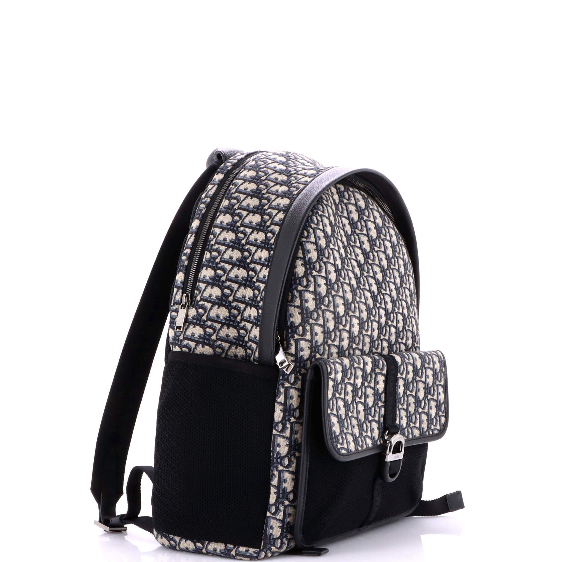 Dior Dior 8 Front Pocket Buckle Backpack Oblique C Size ONE SIZE - 1 Thumbnail