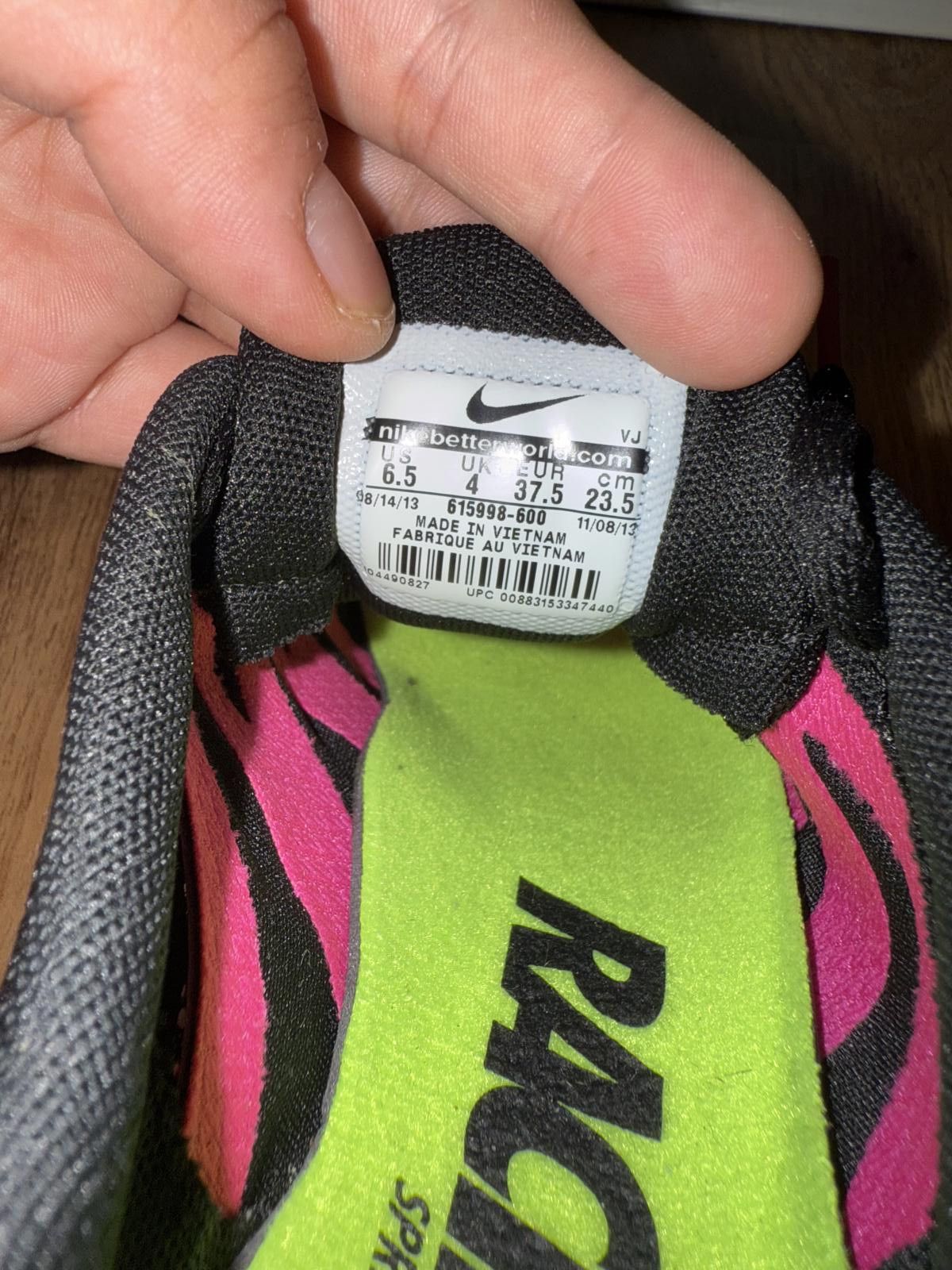 Nike Nike Zoom Rival S7 Black Hot Pink Track And Field (Women’s) Size US 6.5 / IT 36.5 - 8 Thumbnail