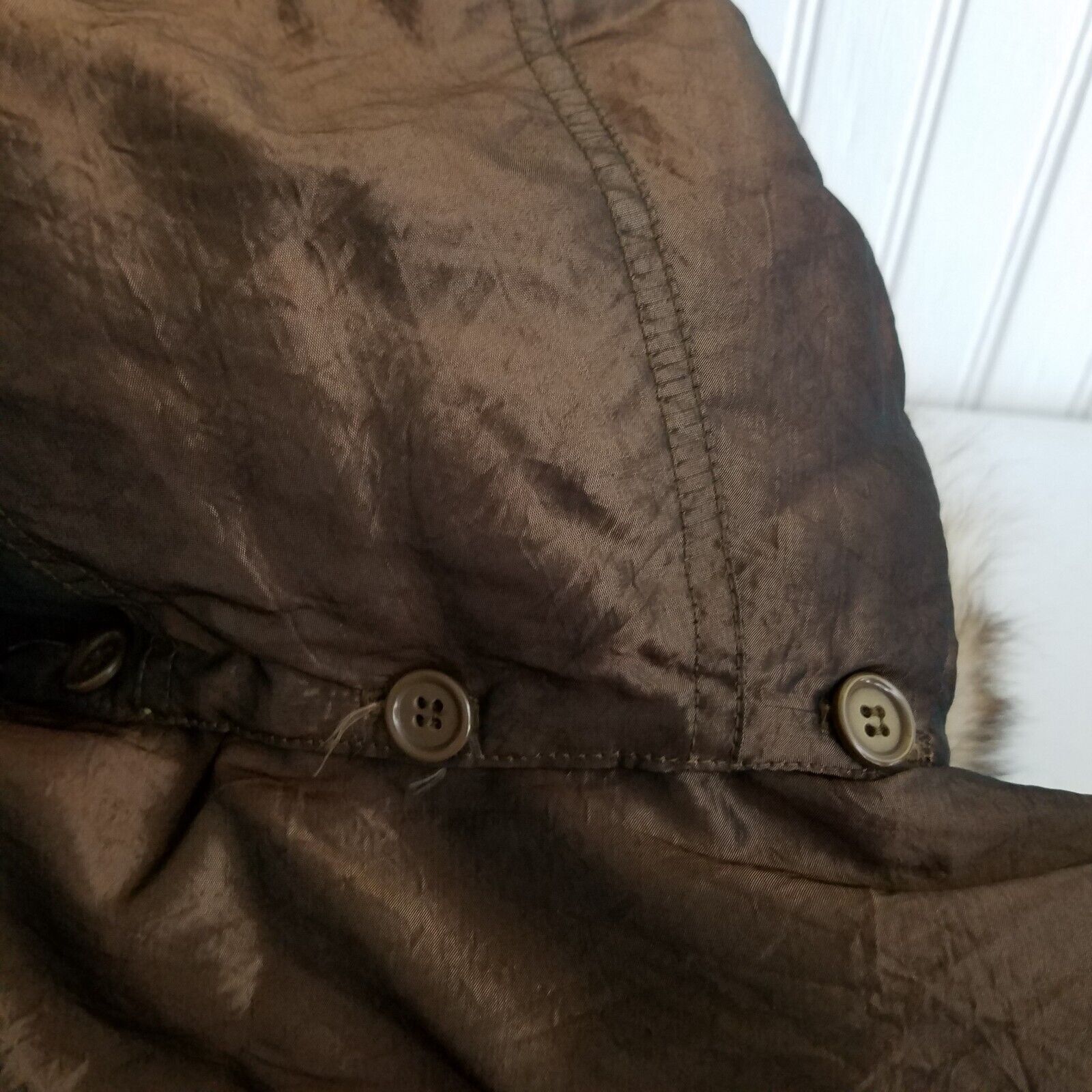 Vintage JGHook Faux Fur Hooded Winter Jacket Metallic Puffer Parka 6 Size M / US 6-8 / IT 42-44 - 5 Thumbnail