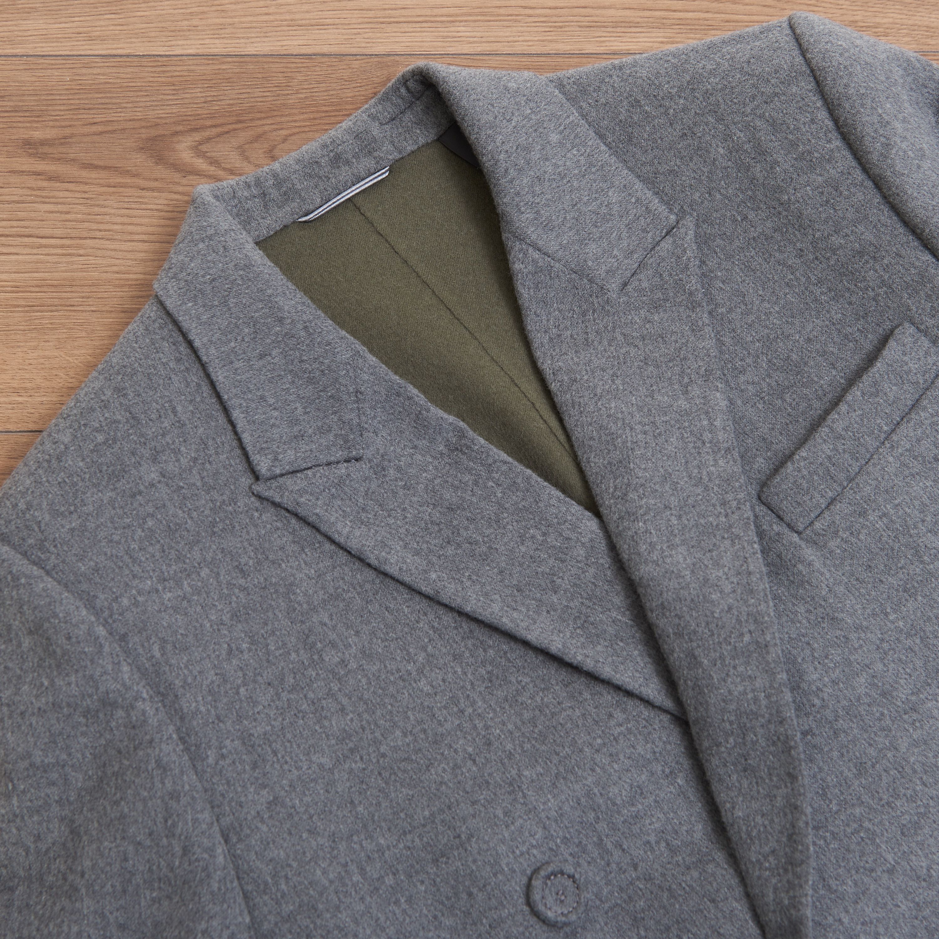 Dior Double Breasted Coat In Gray Virgin Wool Size US M / EU 48-50 / 2 - 10 Thumbnail