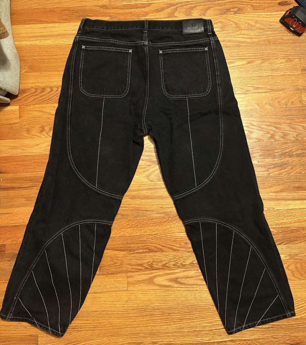 Supreme Supreme Radial Embroidered Loose Fit Jeans Size US 36 / EU 52 - 2 Thumbnail