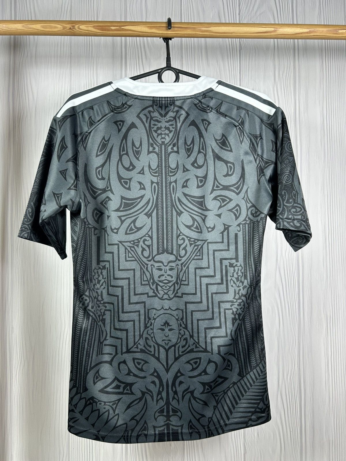 Adidas New Zealand Maori All Blacks 100 Years Rau Tau Rugby Jersey Size US M / EU 48-50 / 2 - 9 Thumbnail