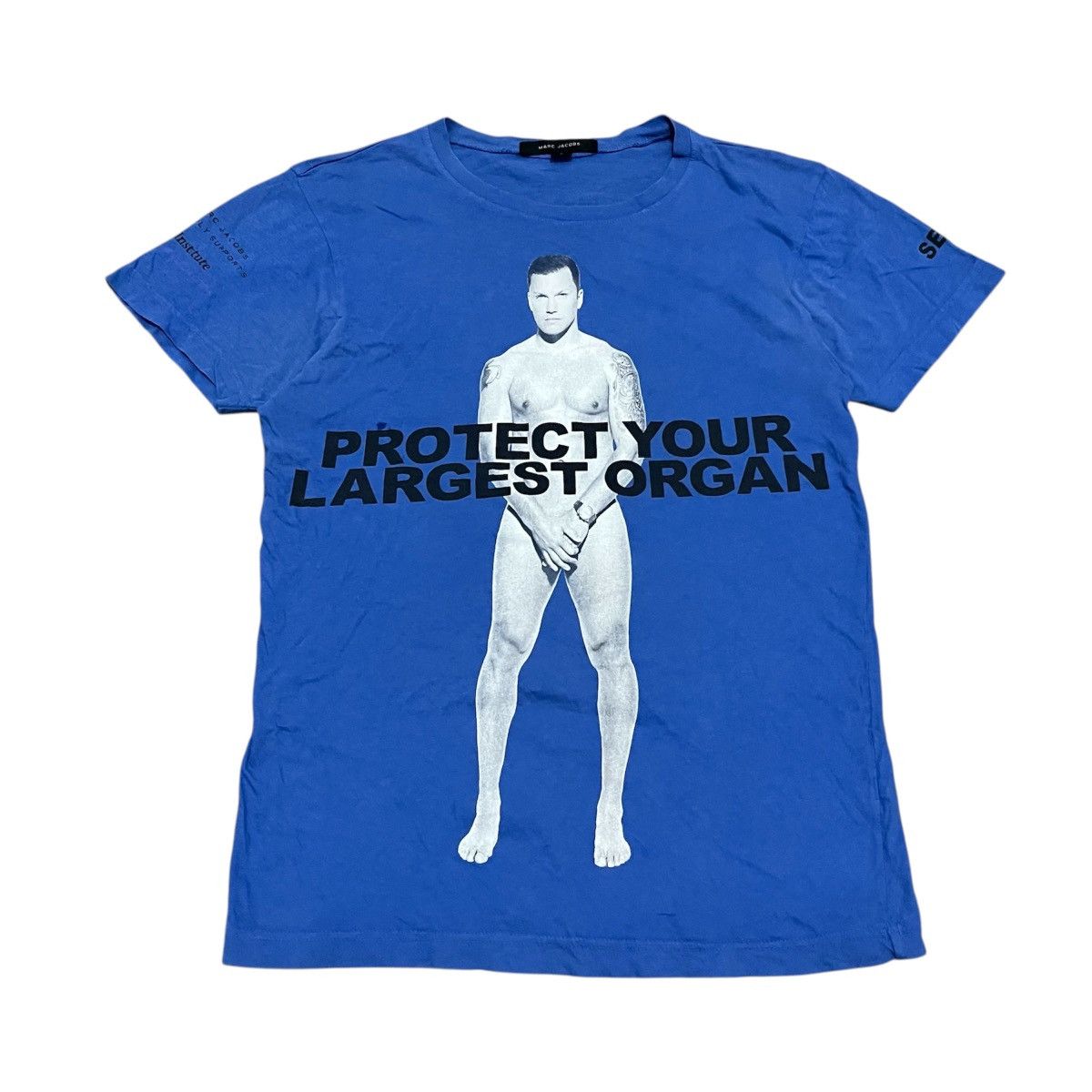 Marc Jacobs Marc Jacobs / SEAN Protect Your Largest Organ SkinCancer Tee Size US S / EU 44-46 / 1 - 1 Thumbnail