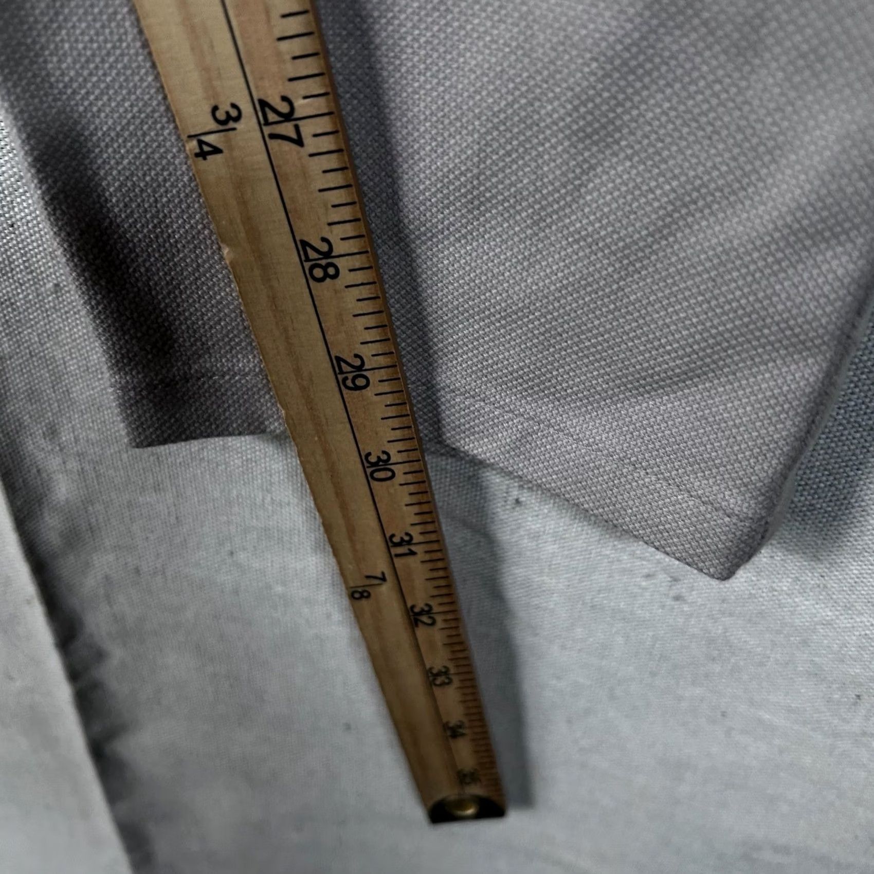 Vintage Carlisle Collection Brooke Pants Womens 10 Taupe Cotton Stretch Slim Leg Trouser Slim Front Pockets Dress Pants Size 32" / US 10 / IT 46 - 4 Thumbnail