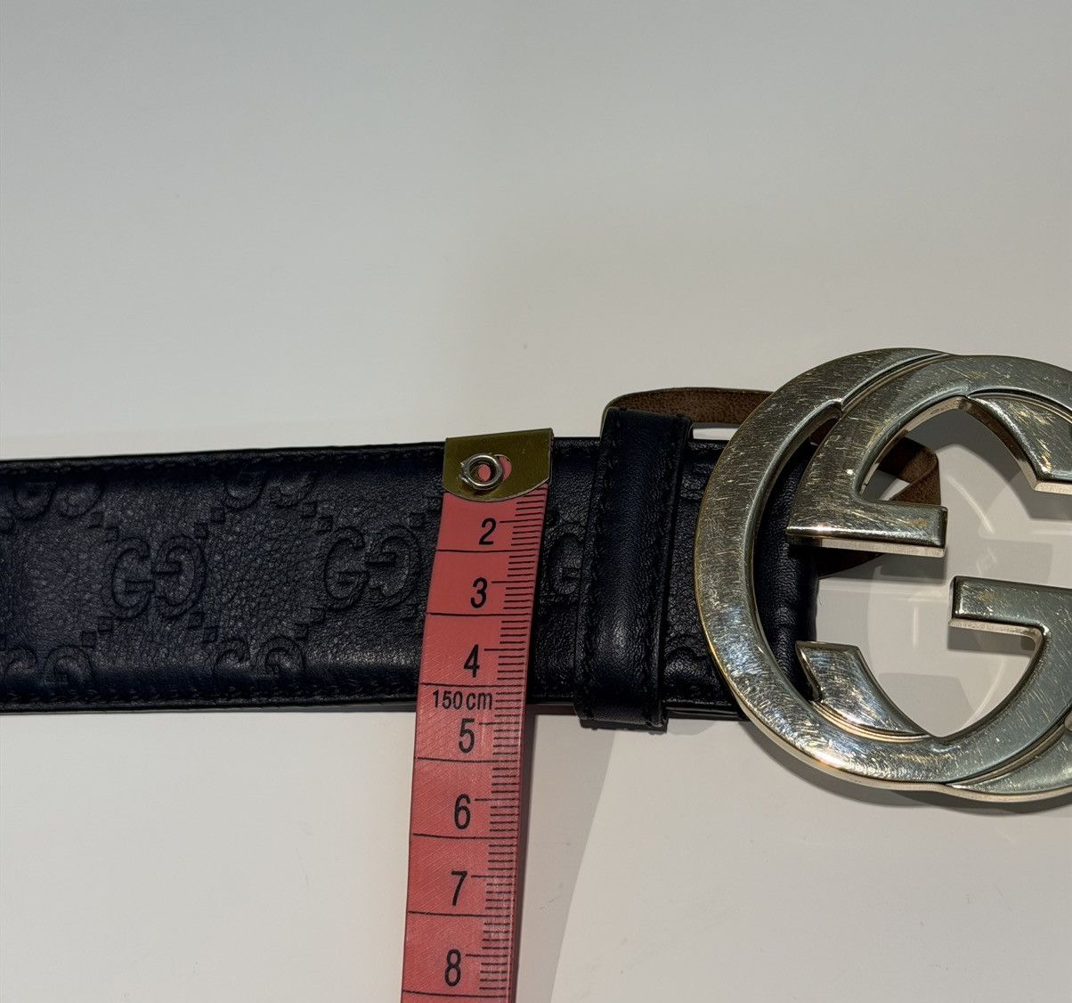 Gucci GUCCI GG Monogram Buckle Leather Belt nettspend Demna runway ...