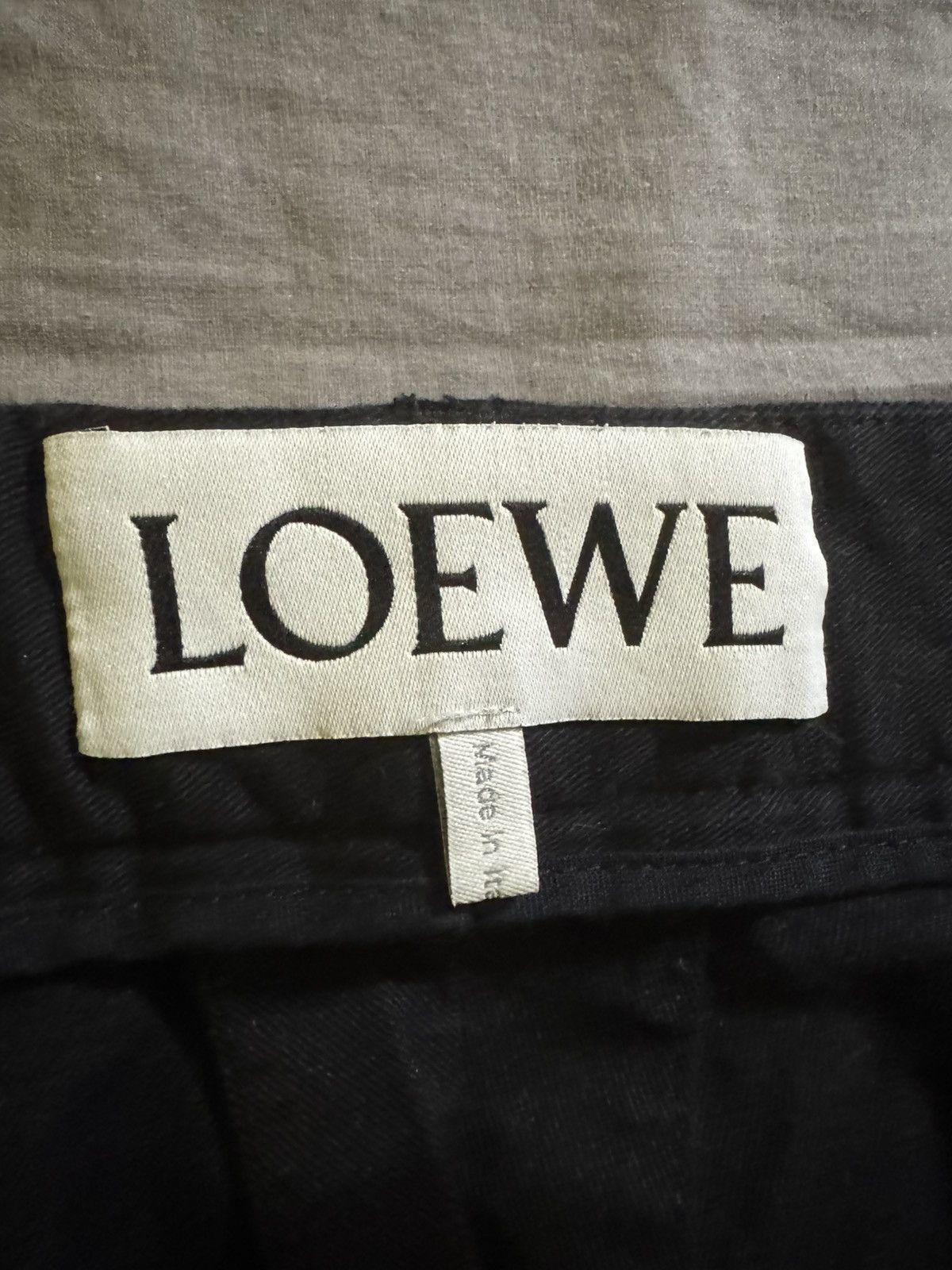 Loewe Loewe Technical Cargo Trousers – Black Size US 30 / EU 46 - 1 Thumbnail