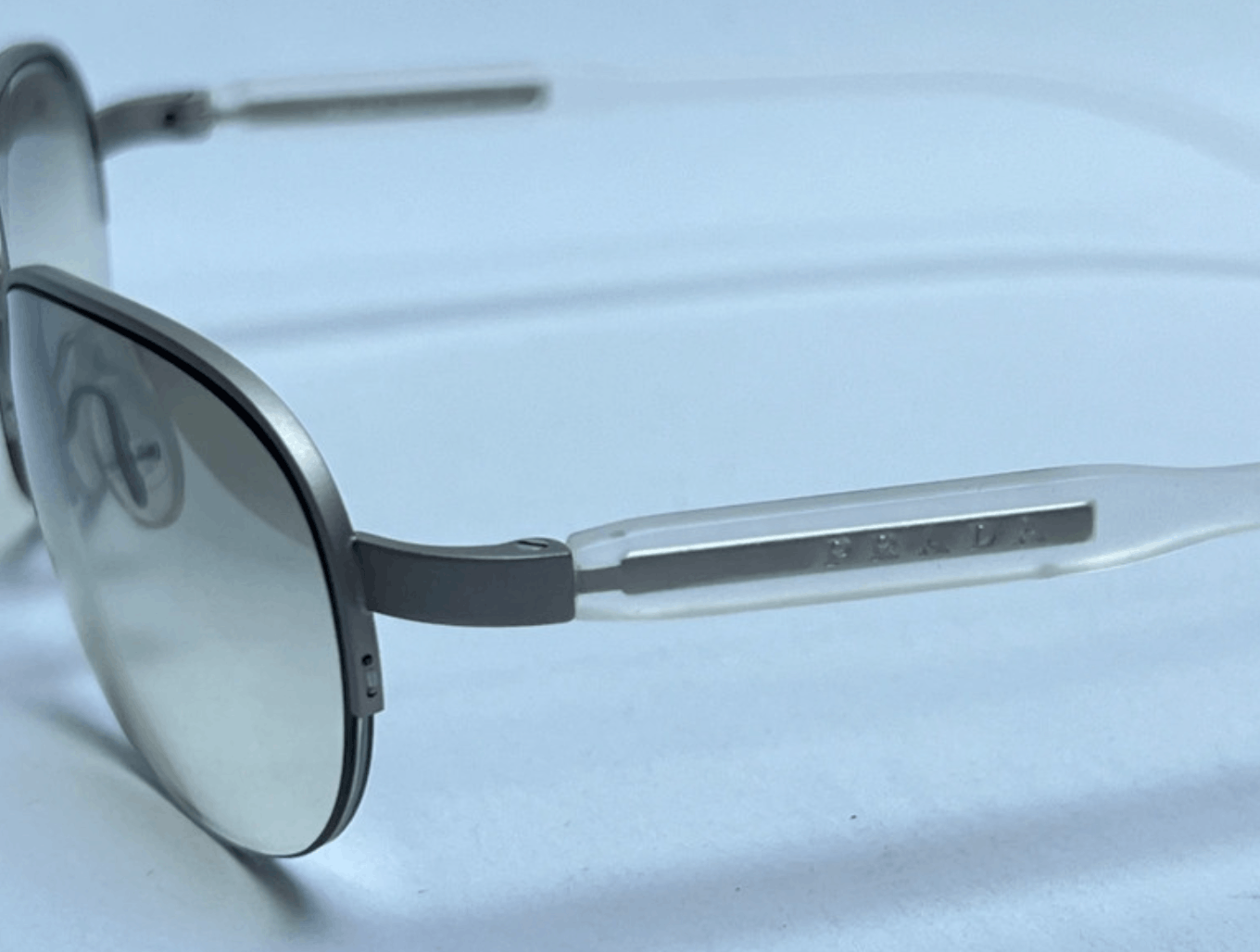 Prada × Vintage PRADA Sunglasses SPR 58C Star Sport Metal Shield Oval Wrap Size ONE SIZE - 8 Thumbnail