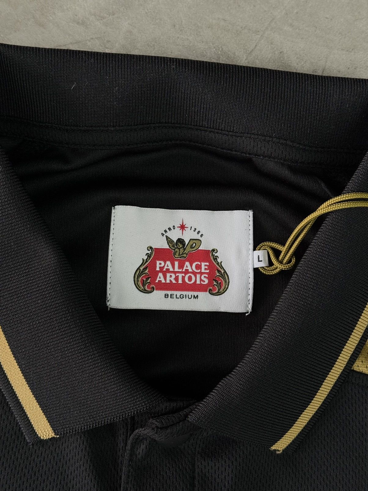 Palace x Stella Artois Tech Polo Black