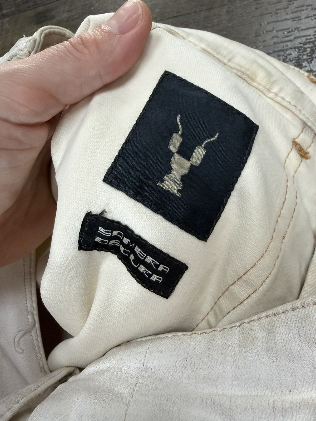 Rick Owens Swampgod LUISAVIAROMA Exclusive 1 of 1 Wax Flare Denim Size US 32 / EU 48 - 14 Thumbnail