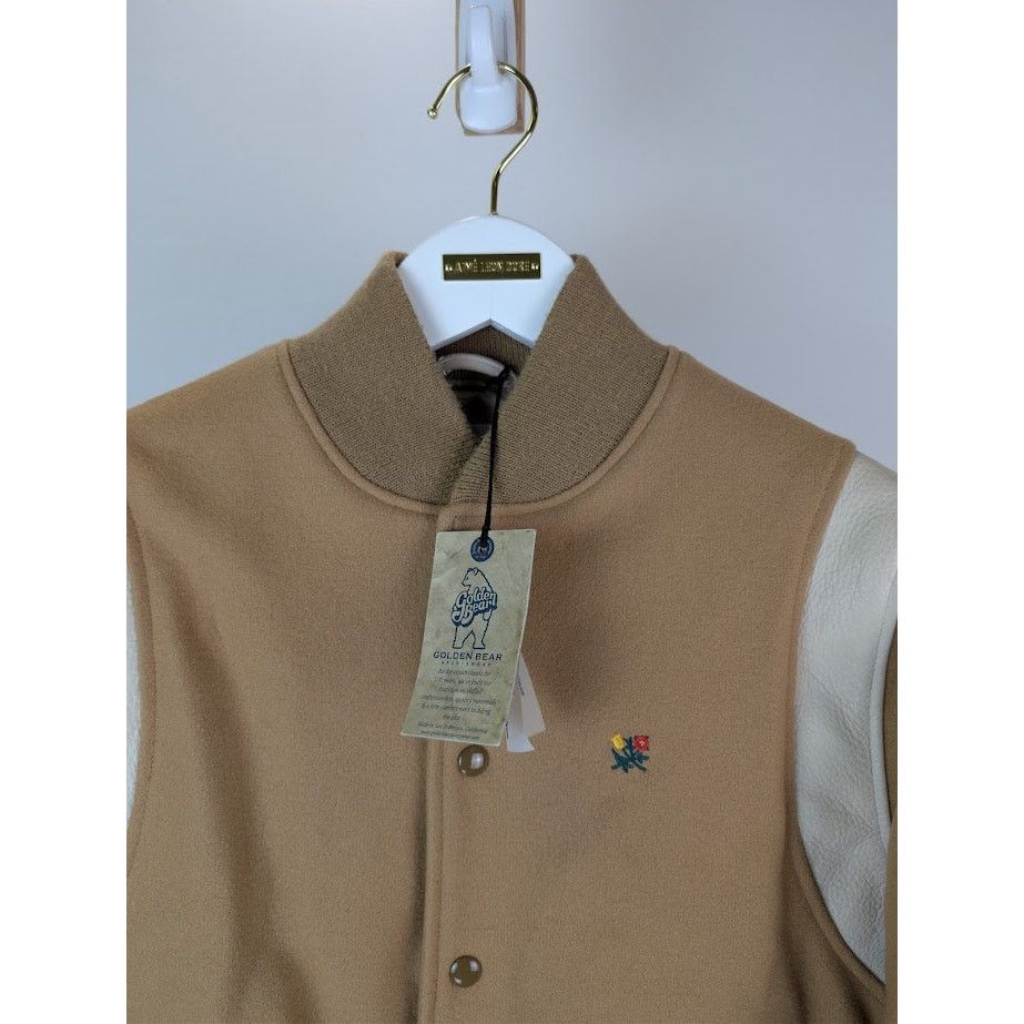 Aime Leon Dore o1rshd1 Crest Varsity Jacket in Camel Stone / Naked Size US L / EU 52-54 / 3 - 7 Thumbnail