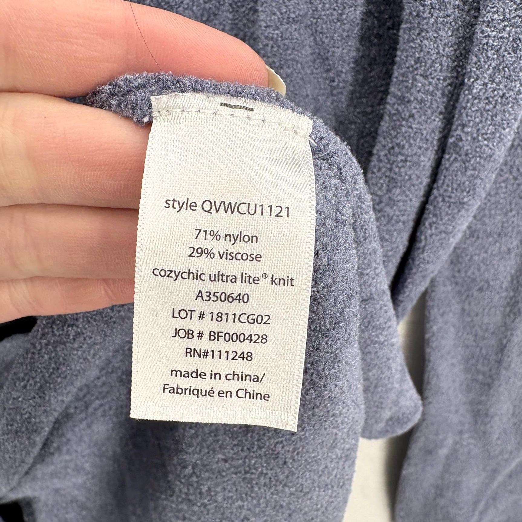 Vintage Barefoot Dreams Sweater Cardigan Women's Medium Gray Cozychic Ultra Lite Lightweight Open Front Pockets Belted V-Neck Size M / US 6-8 / IT 42-44 - 5 Thumbnail
