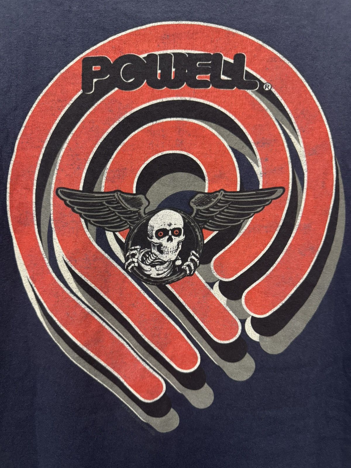 Vintage Vintage 90’s Powell Bones Brigade Skull Centre Back Hit Tee Size US L / EU 52-54 / 3 - 3 Thumbnail