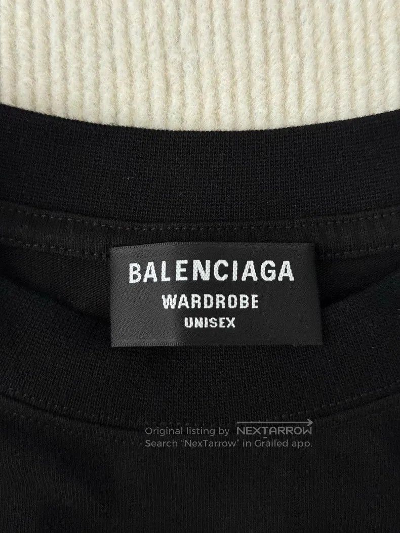 Balenciaga Balenciaga Classic Black Embroidered Coke Short Sleeve Size US L / EU 52-54 / 3 - 6 Thumbnail