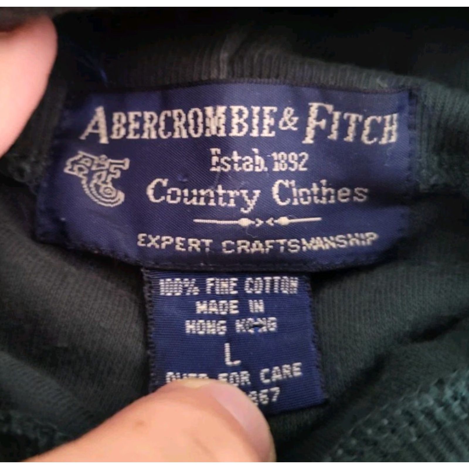Abercrombie & Fitch Abercrombie & Fitch Vintage Country Clothes Mens Long Sleeve Green Turtleneck Shirt L Size US L / EU 52-54 / 3 - 7 Thumbnail
