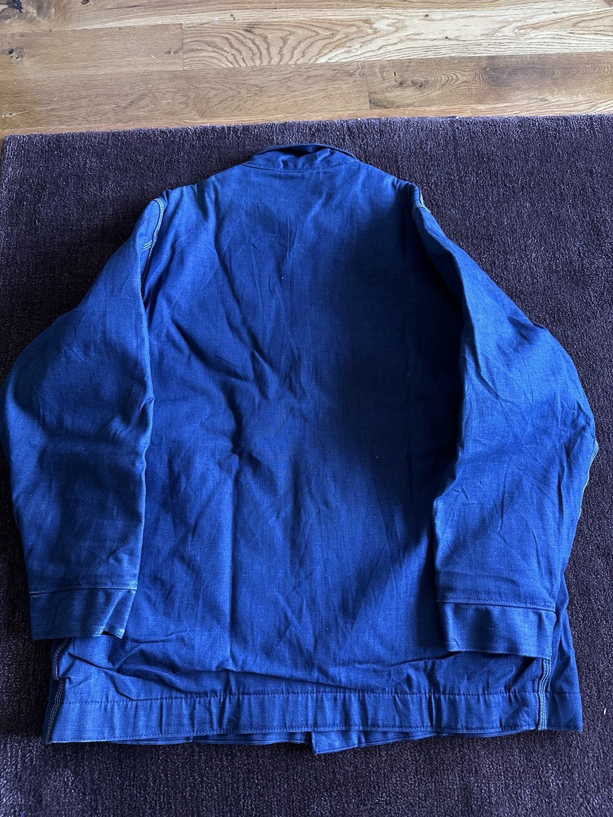 Sears Vintage Sears Raw Denim Work Jacket Size US XL / EU 56 / 4 - 7 Thumbnail