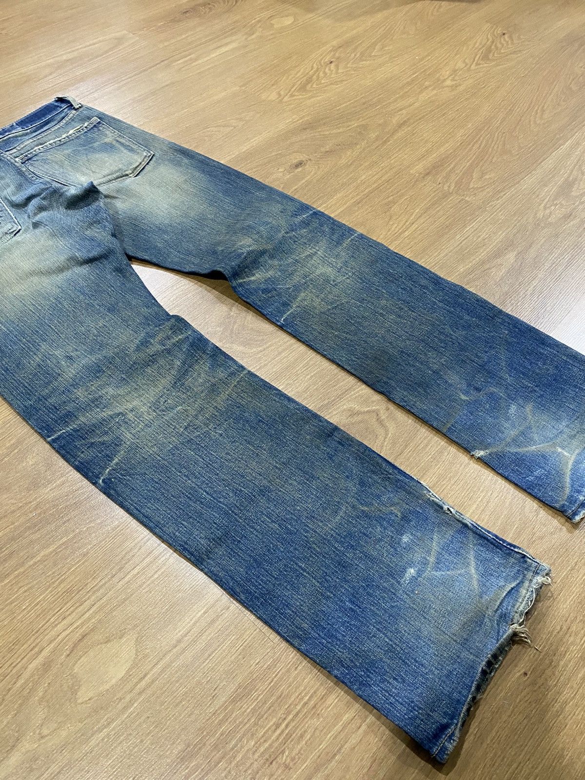 Japanese Brand Black Flame Aging Wash Selvedge Denim Made Japan Size US 30 / EU 46 - 3 Thumbnail