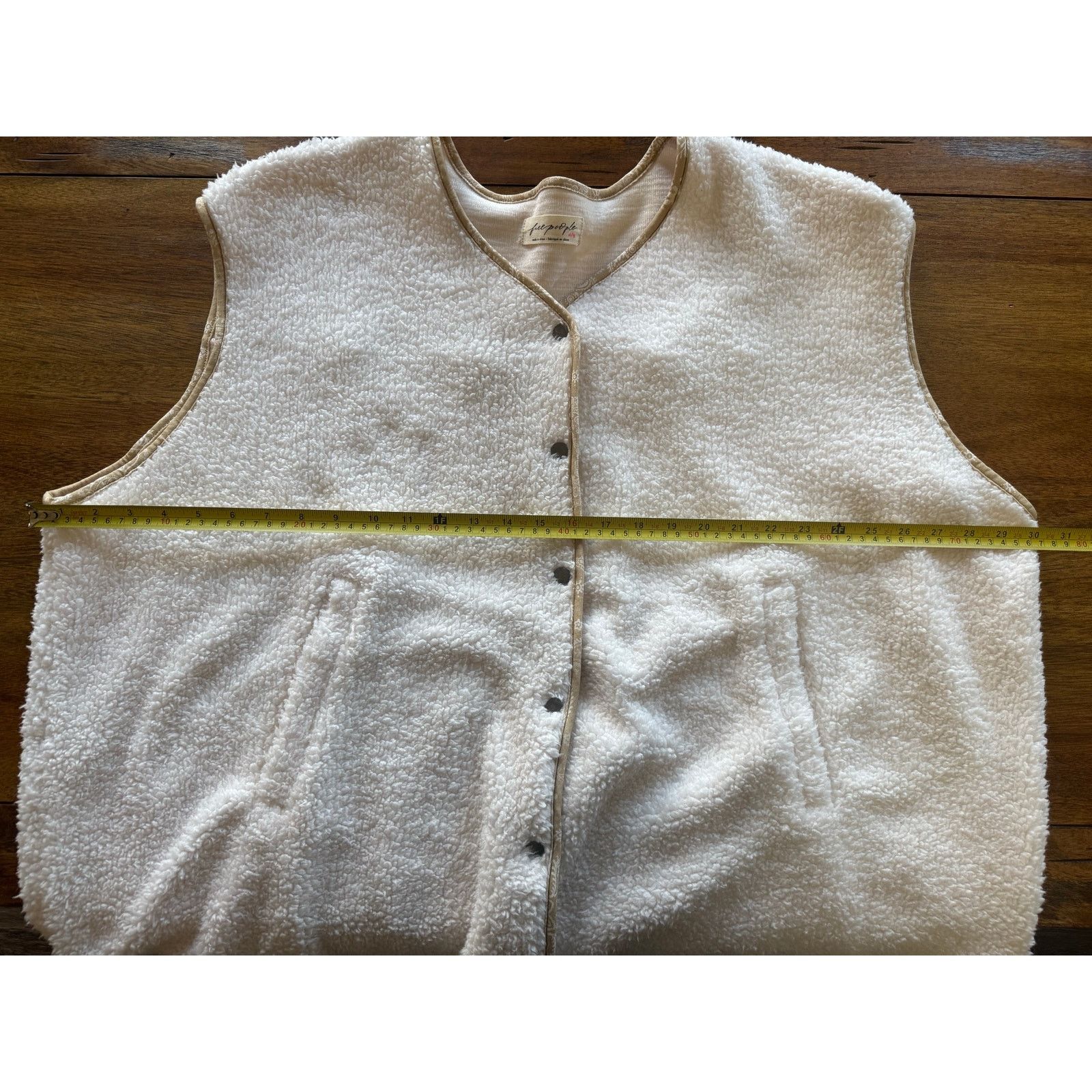 Free People Free People Cuddle Up Sherpa Poncho Vest XL Ivory Oversized Size XL / US 12-14 / IT 48-50 - 5 Thumbnail