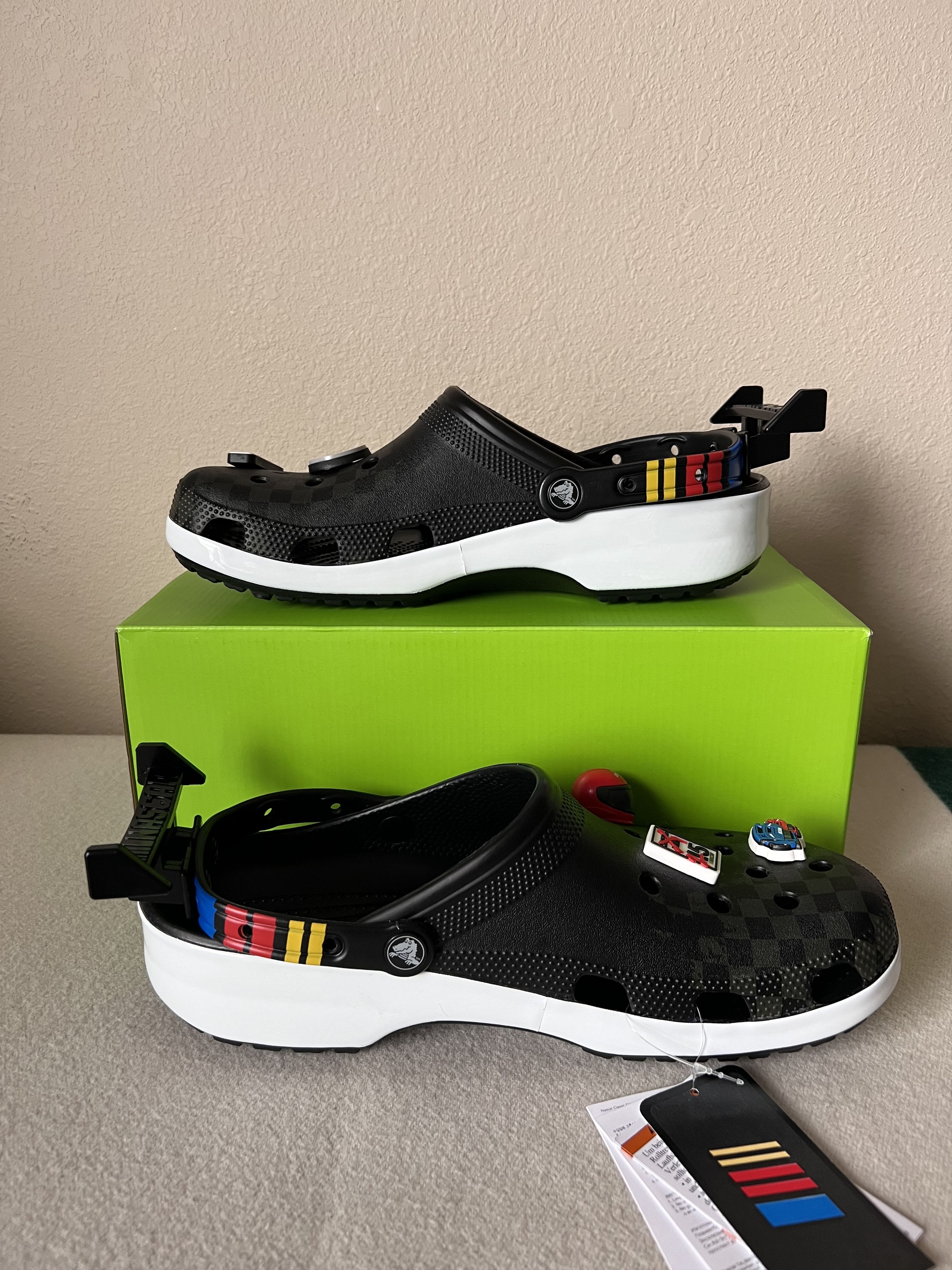 Crocs NASCAR Crocs Classic Clogs in Black Size US 12 / EU 45 - 3 Thumbnail