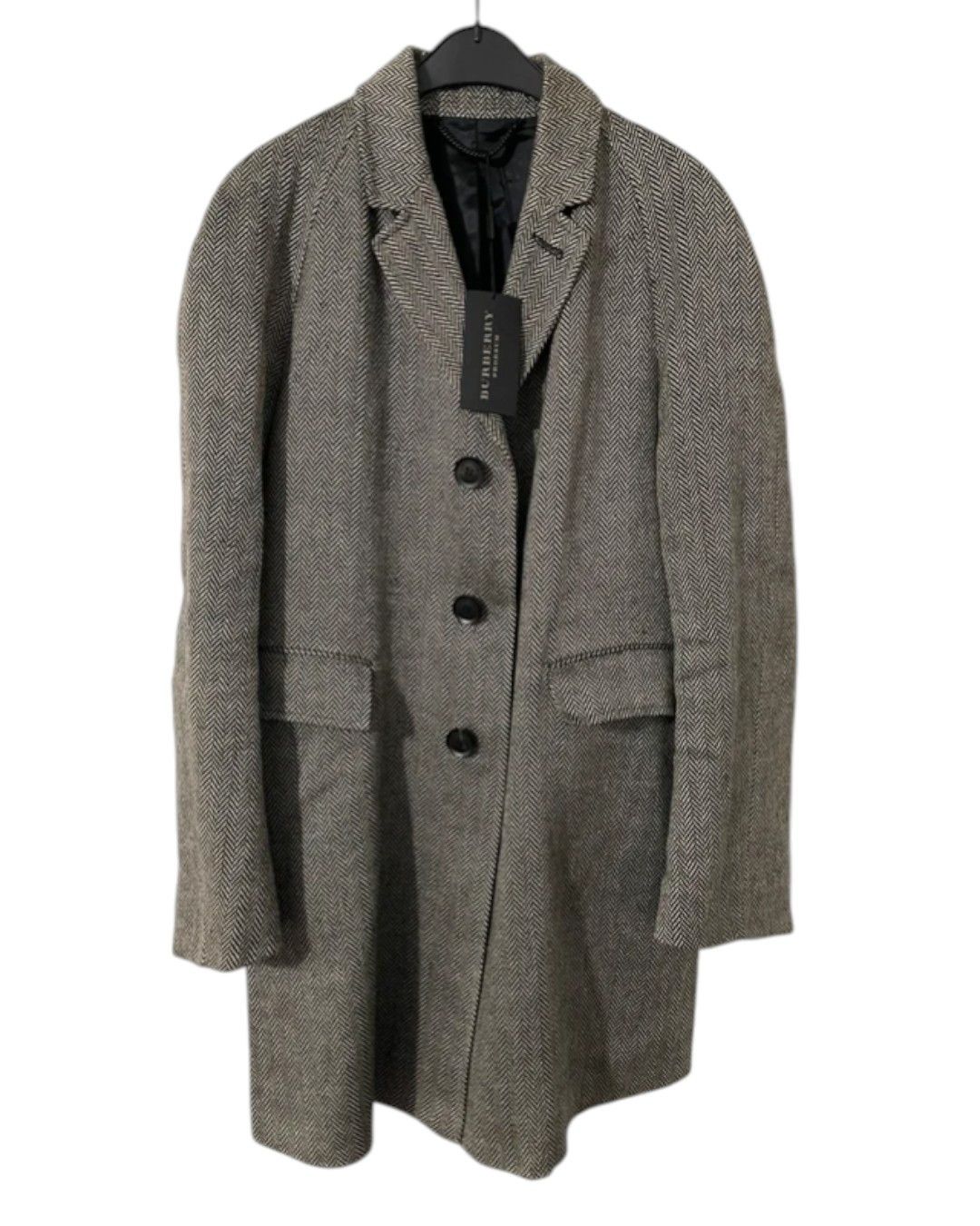 Burberry Prorsum PRORSUM F/W 2012 SAMPLE LINEN HEAVY COAT Size US L / EU 52-54 / 3 - 1 Thumbnail