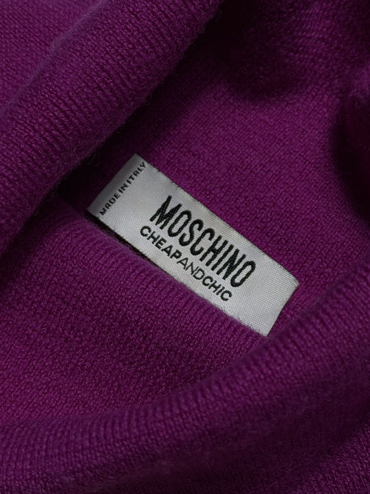 Moschino Moschino Turtle Neck Wool Vest Size S / US 4 / IT 40 - 3 Thumbnail