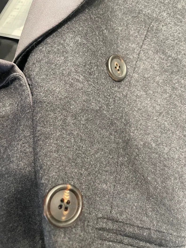 Brunello Cucinelli Brunello Cucinelli Black Gray New Wool Suit Jacket Size XS / US 0-2 / IT 36-38 - 7 Thumbnail