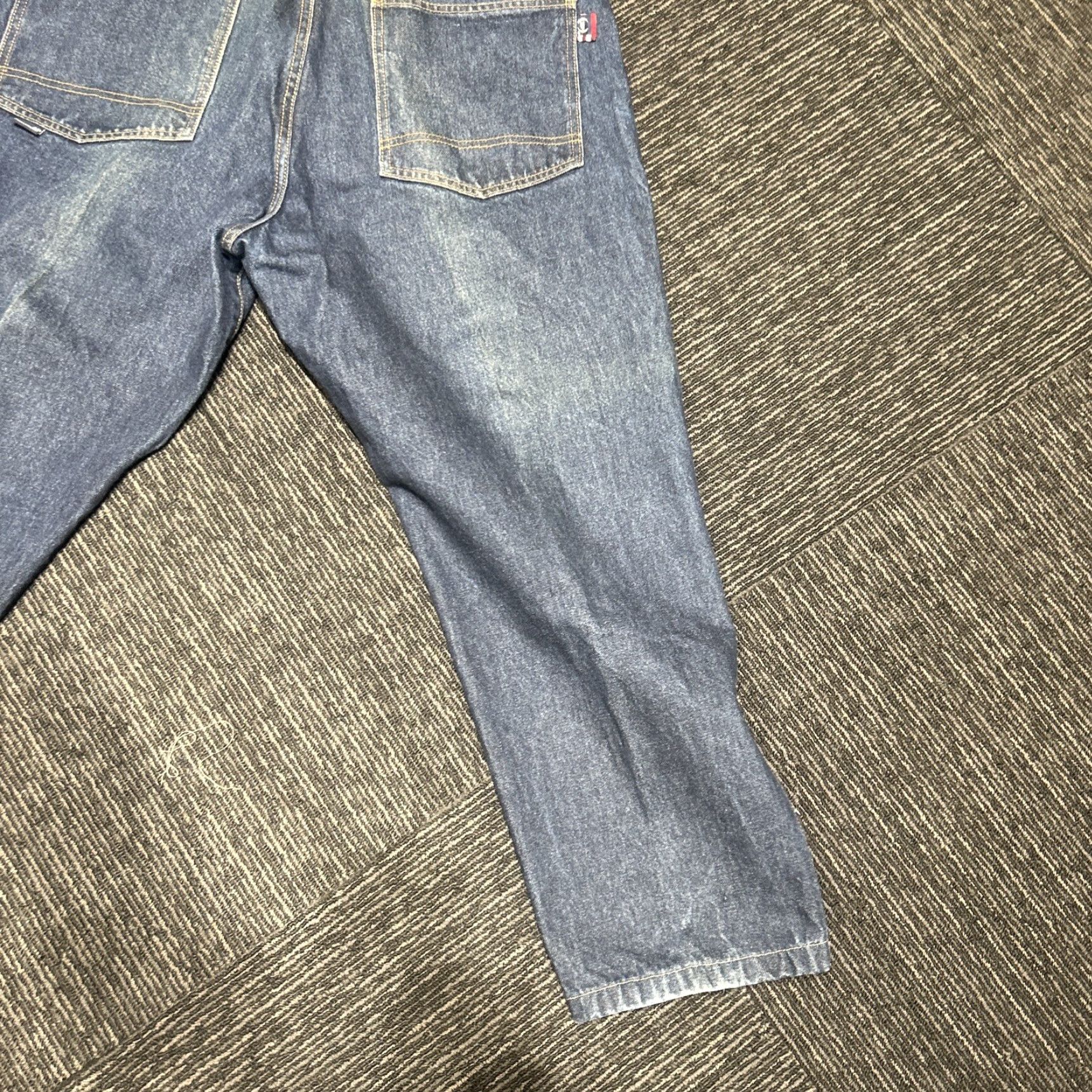 Phat Farm VINTAGE Phat Farm Jeans Baggy 90s Grunge Hip Hop Blue Denim 34x33 Wide-Leg 5-Pocket Mens Size US 34 / EU 50 - 3 Thumbnail